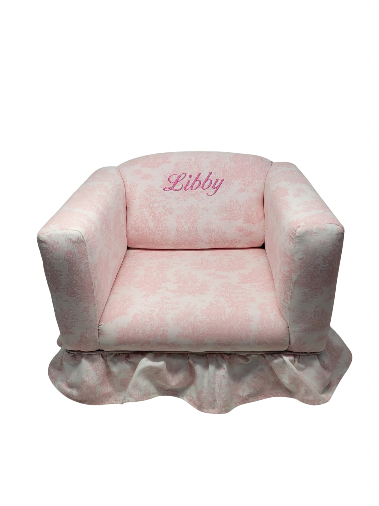 Queen Ann Chair with a Ruffle Skirt