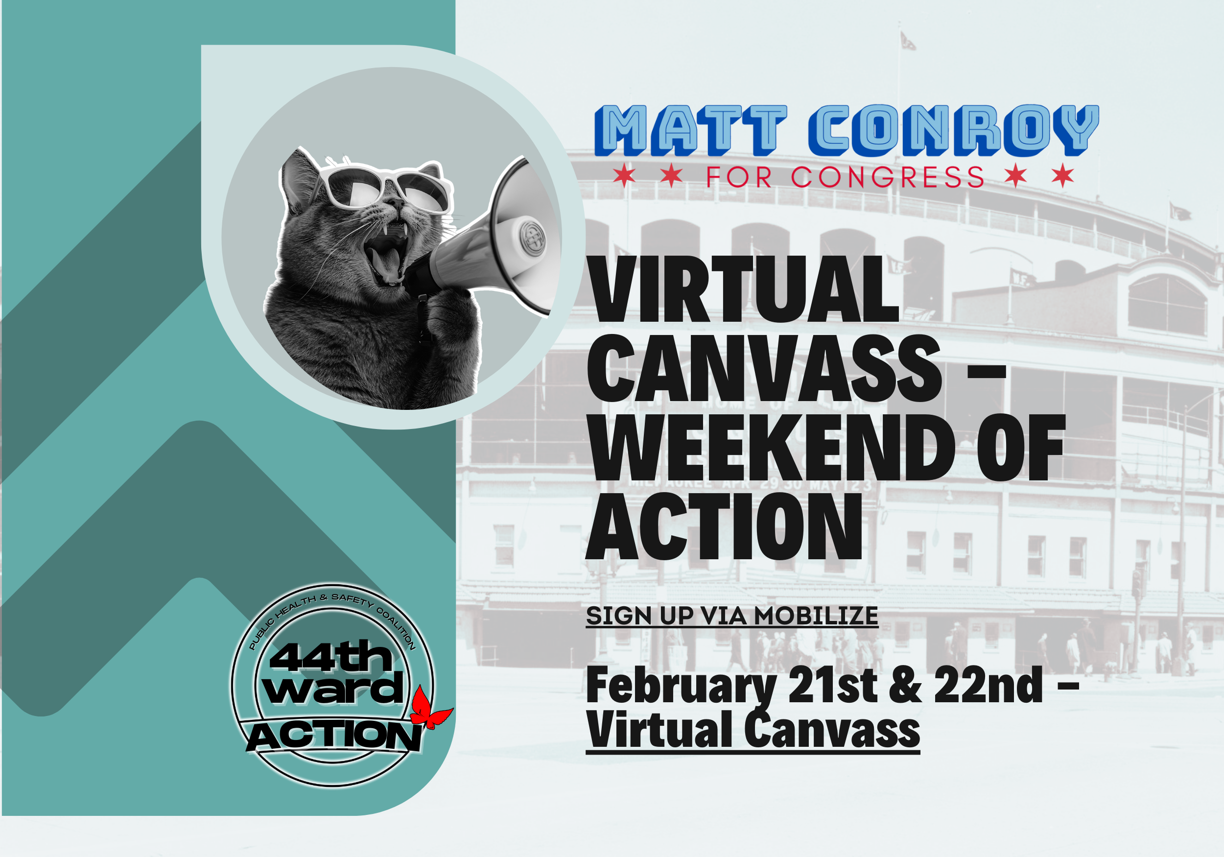 Weekend of Action Virtual Canvass · Hosted by Matt Conroy For Congress