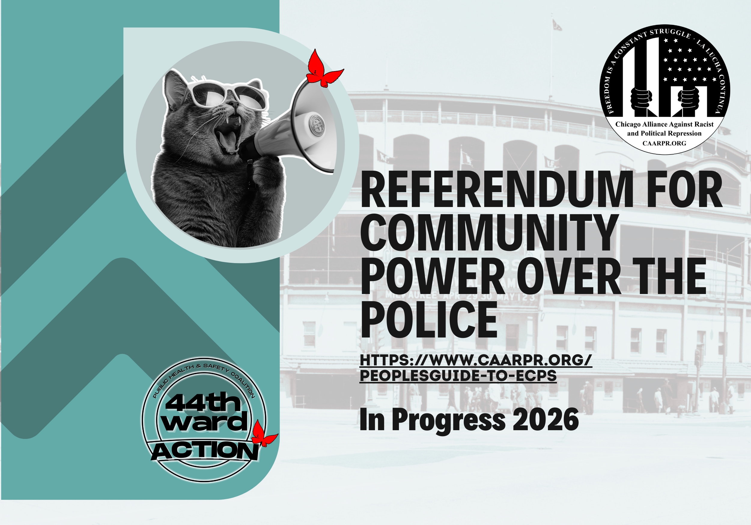 Demand our alderman bennett lawson to support the referendum for community power over the police</span>