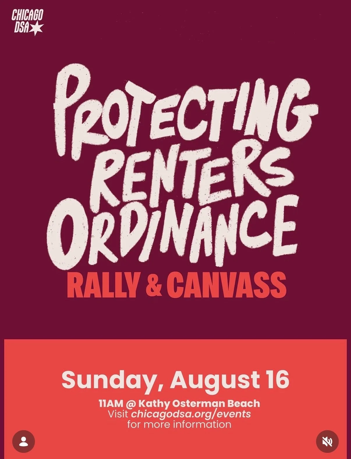 Rally and canvass in support of the Protecting Renters Ordinance