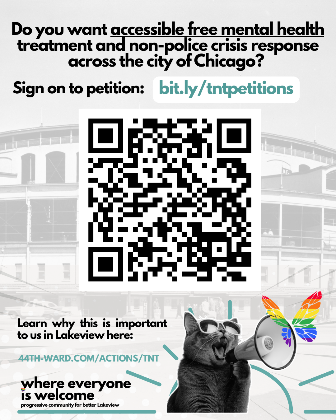 Do you want accessible free mental health treatment? Sign on to petition