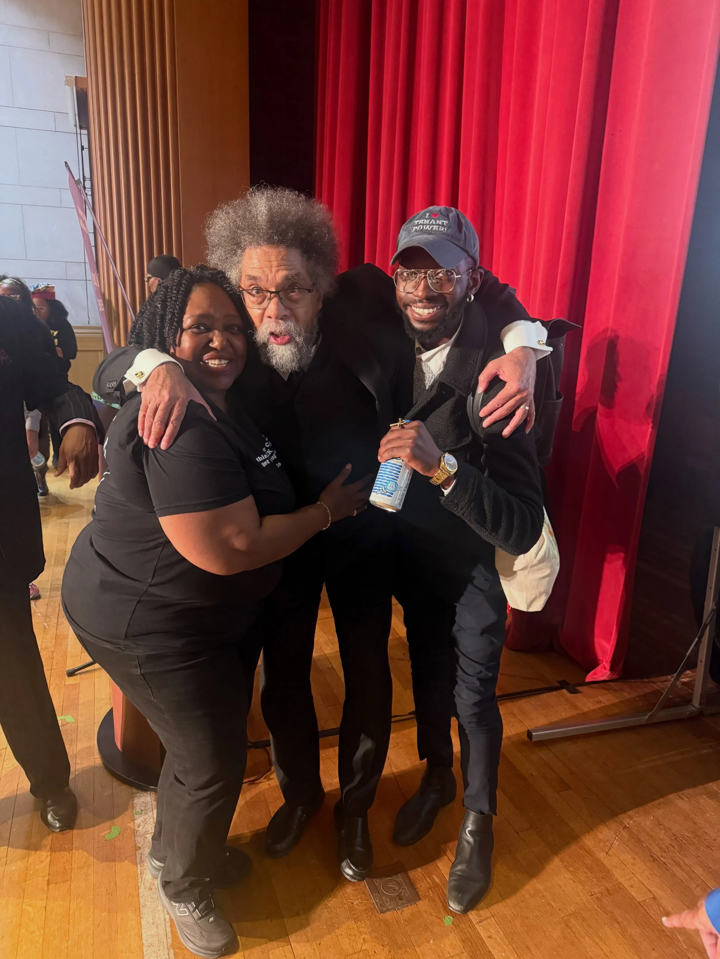 Had the honor of meeting Dr. Cornel West at the CORE Reparations Summit 🙏🏿

Beyond that personal moment, it was nourishing to be amongst family at Riverside Church; surrounded by folks who have been in this fight and continue to push for racial jus