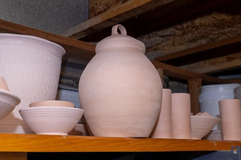 There&rsquo;s something really satisfying about getting to this stage.

After all the throwing, trimming, drying, and that first firing, seeing a full group of work ready for glaze feels a little like a checkpoint.

So much of pottery happens one pie