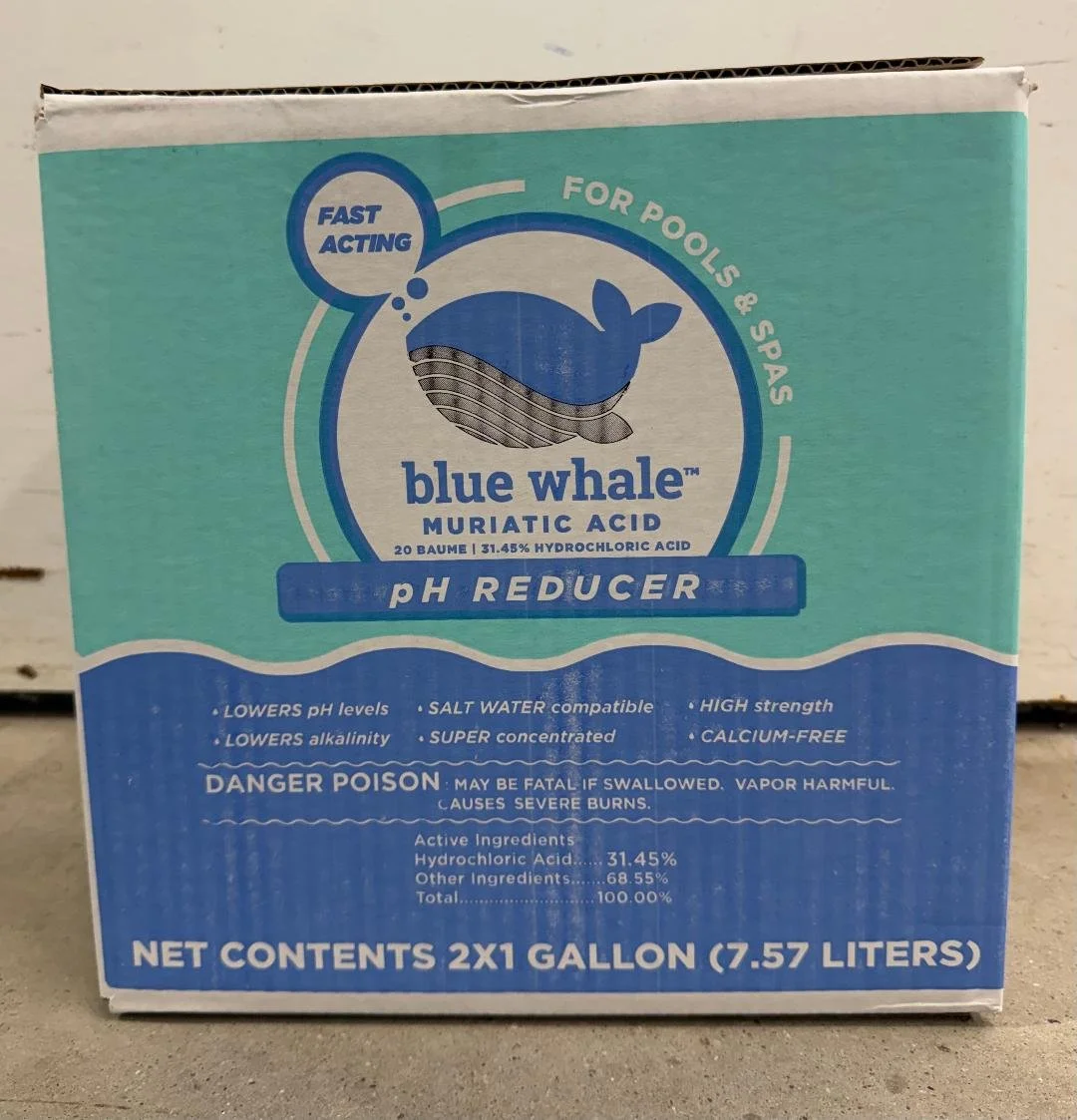 2 Gallons Hydrochloric Acid 31.45%