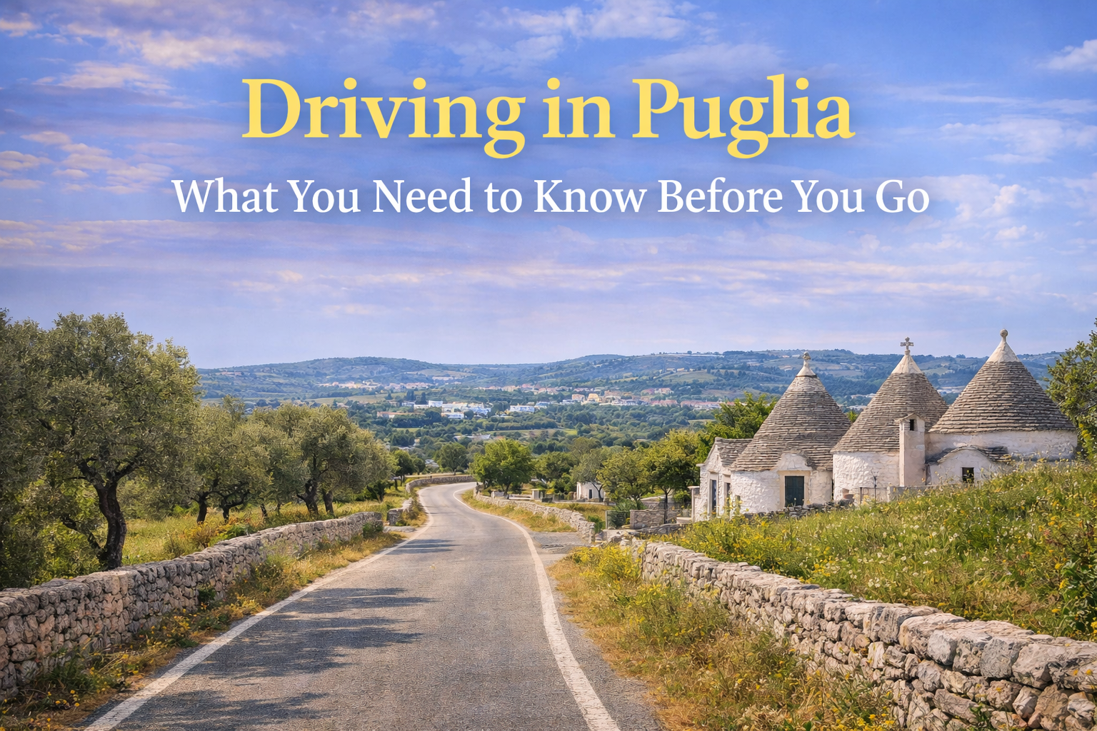 Driving in Puglia: What You Need to Know Before You Go