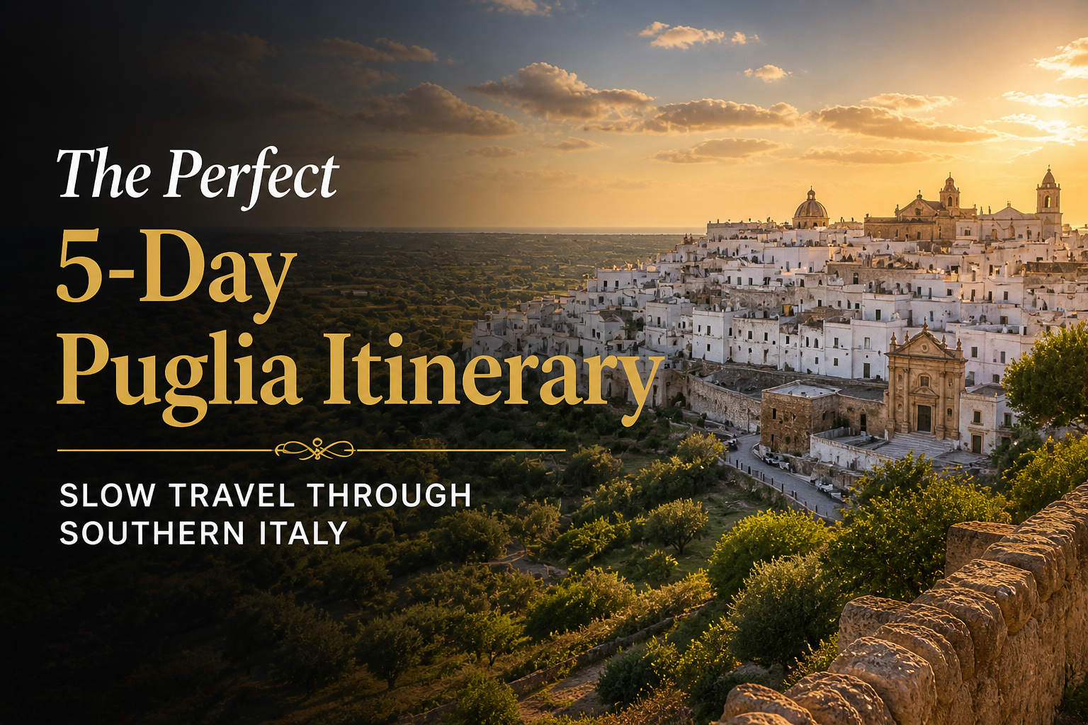 the perfect five day puglia travel itinerary