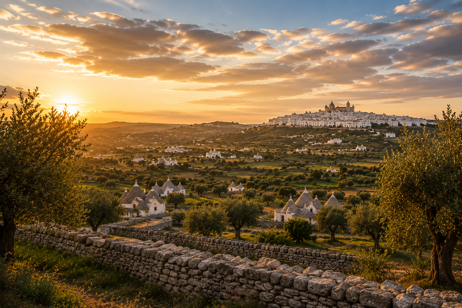 puglia itria valley hill town