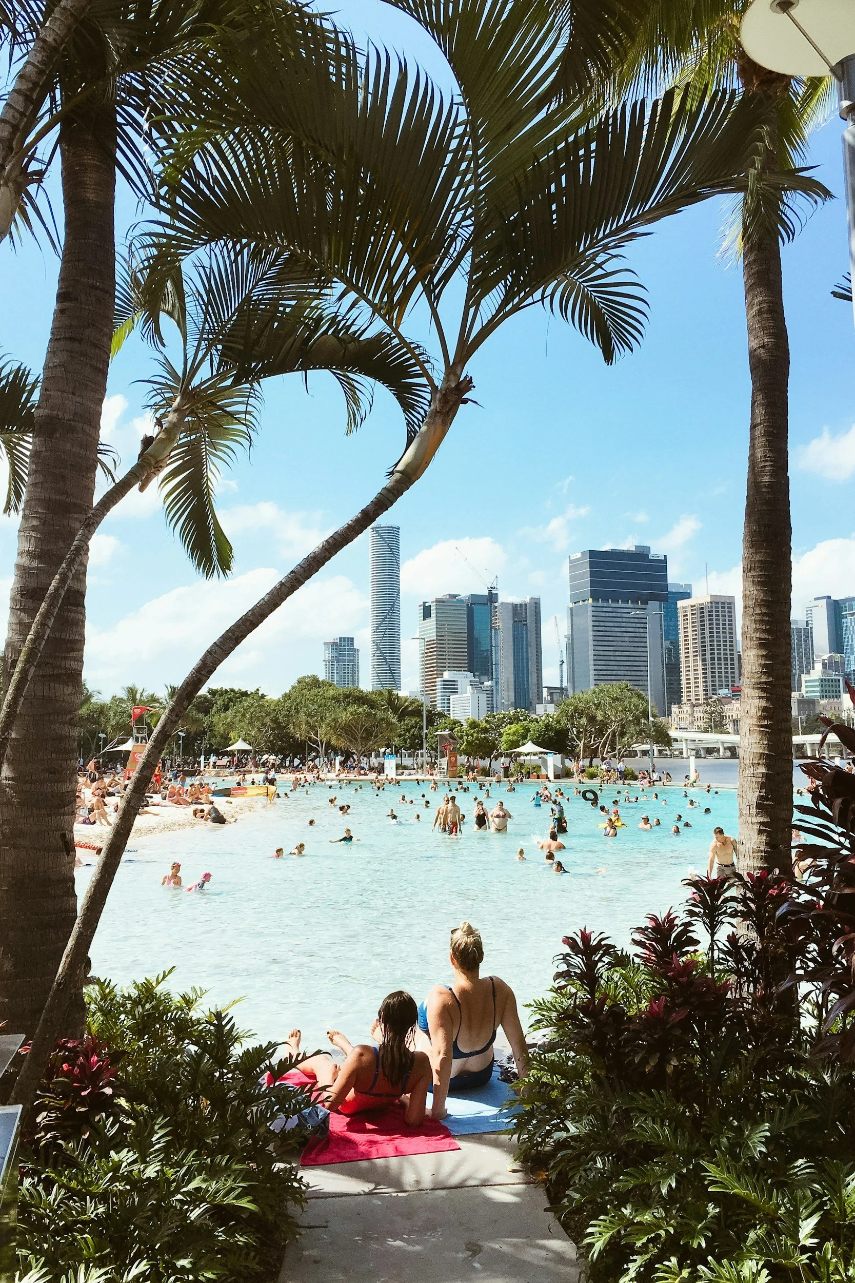Southbank pool in Brisbane, Queensland, Australia