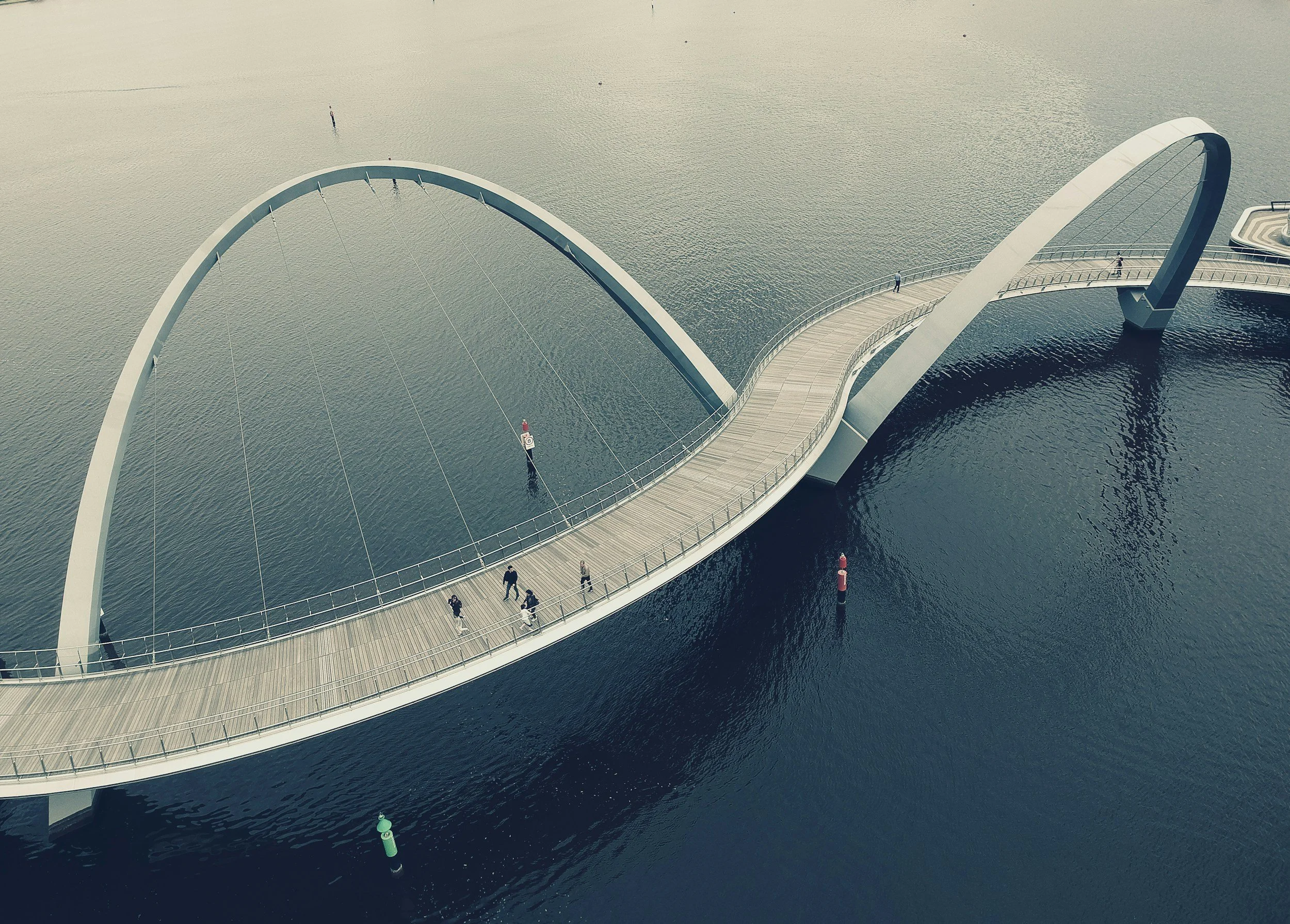 Queen Elizabeth Quay Bridge, Perth, Western Australia, Australia