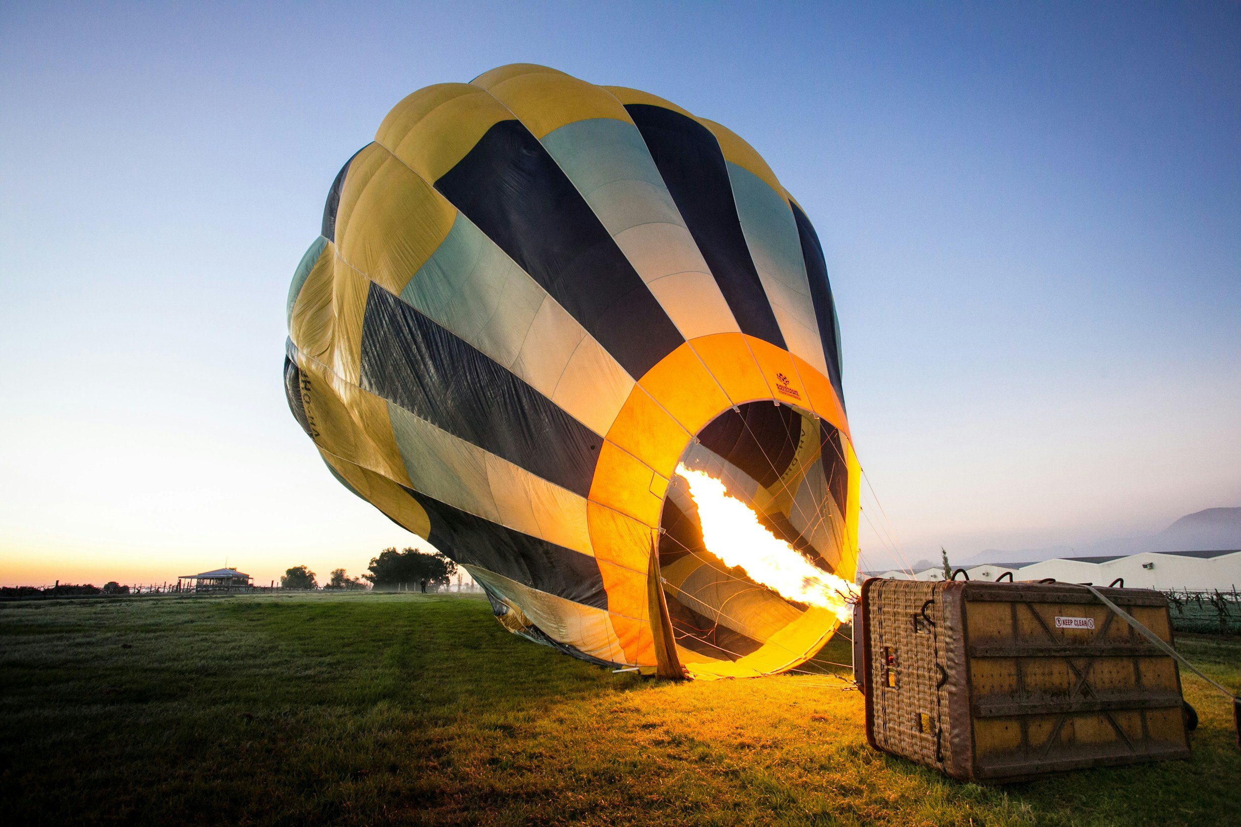 Hot air ballooning in the Hunter Valley, New South Wales, Australia.
