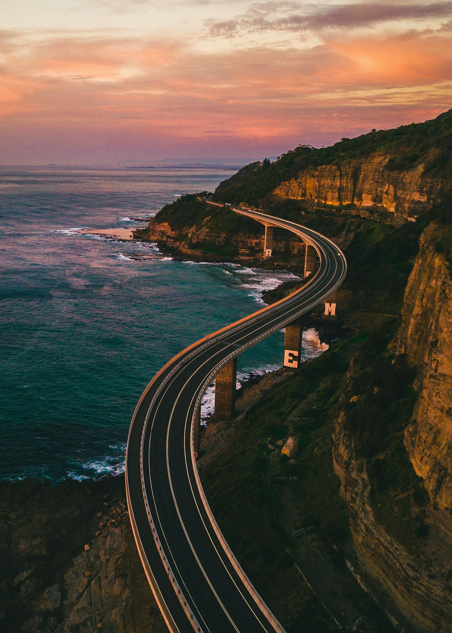 Sea Cliff Bridge in New South Wales, Australia