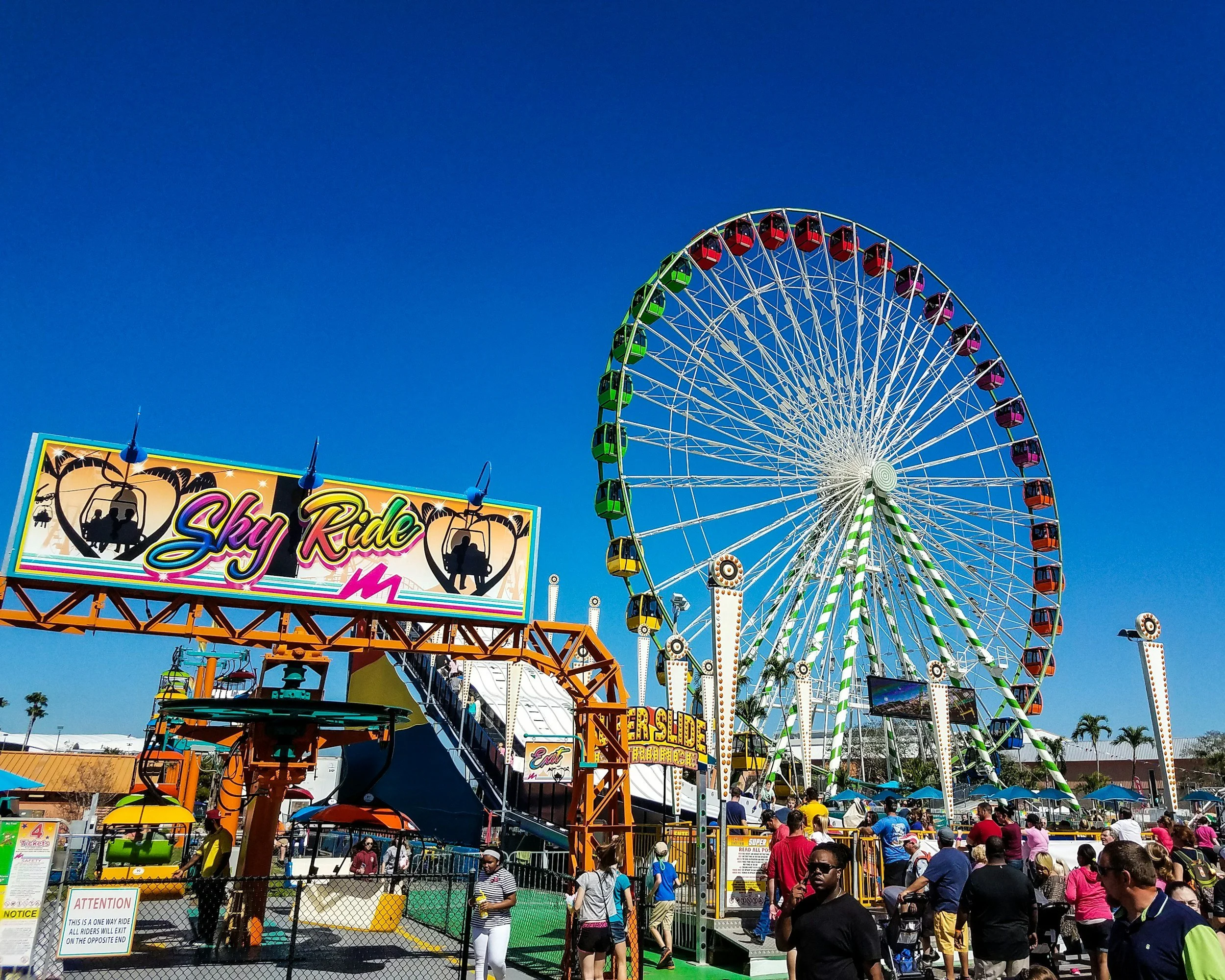 Carnival rides, like you'd see at the Sydney Easter show