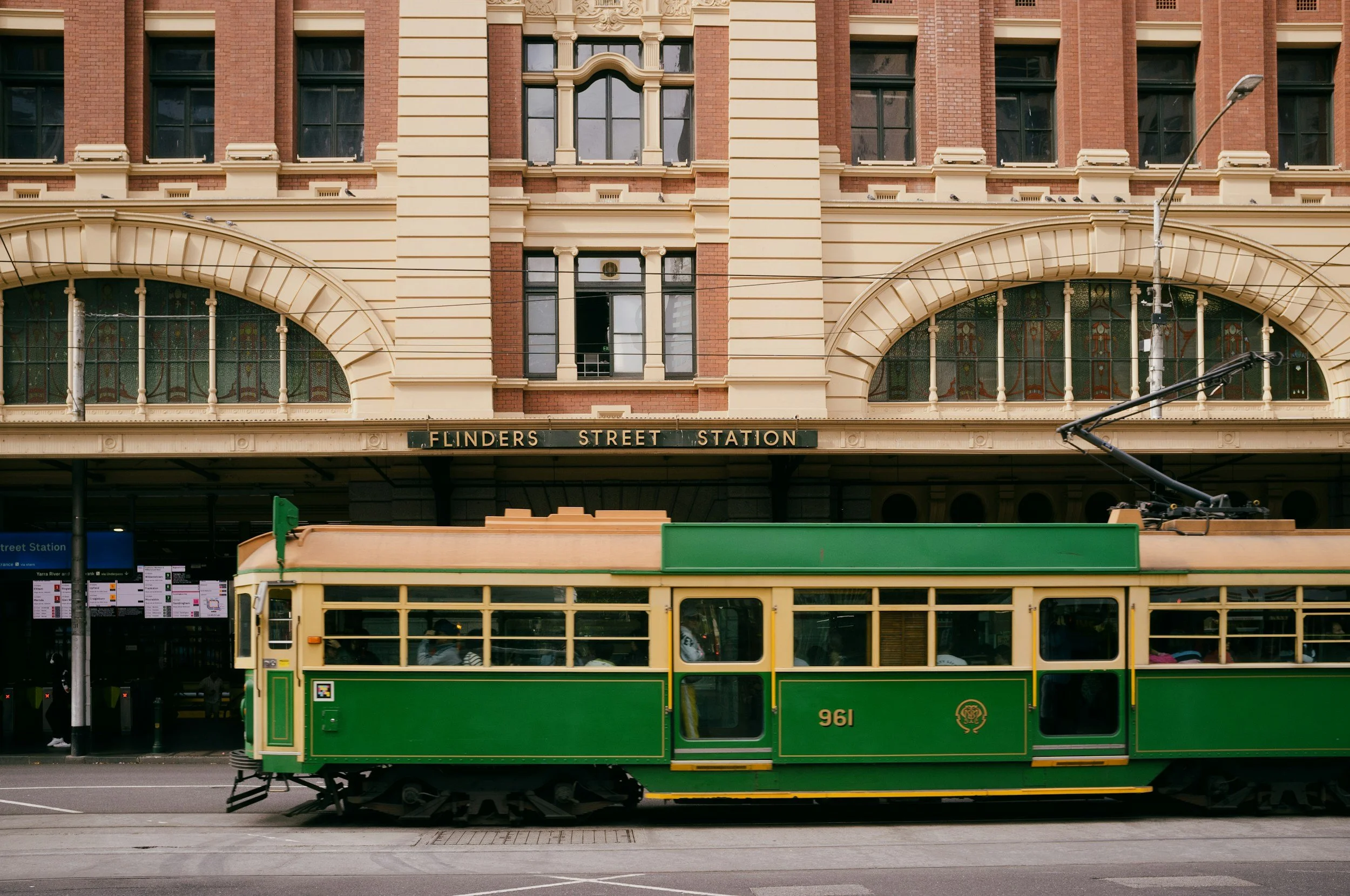 Melbourne tram at Flinders Station