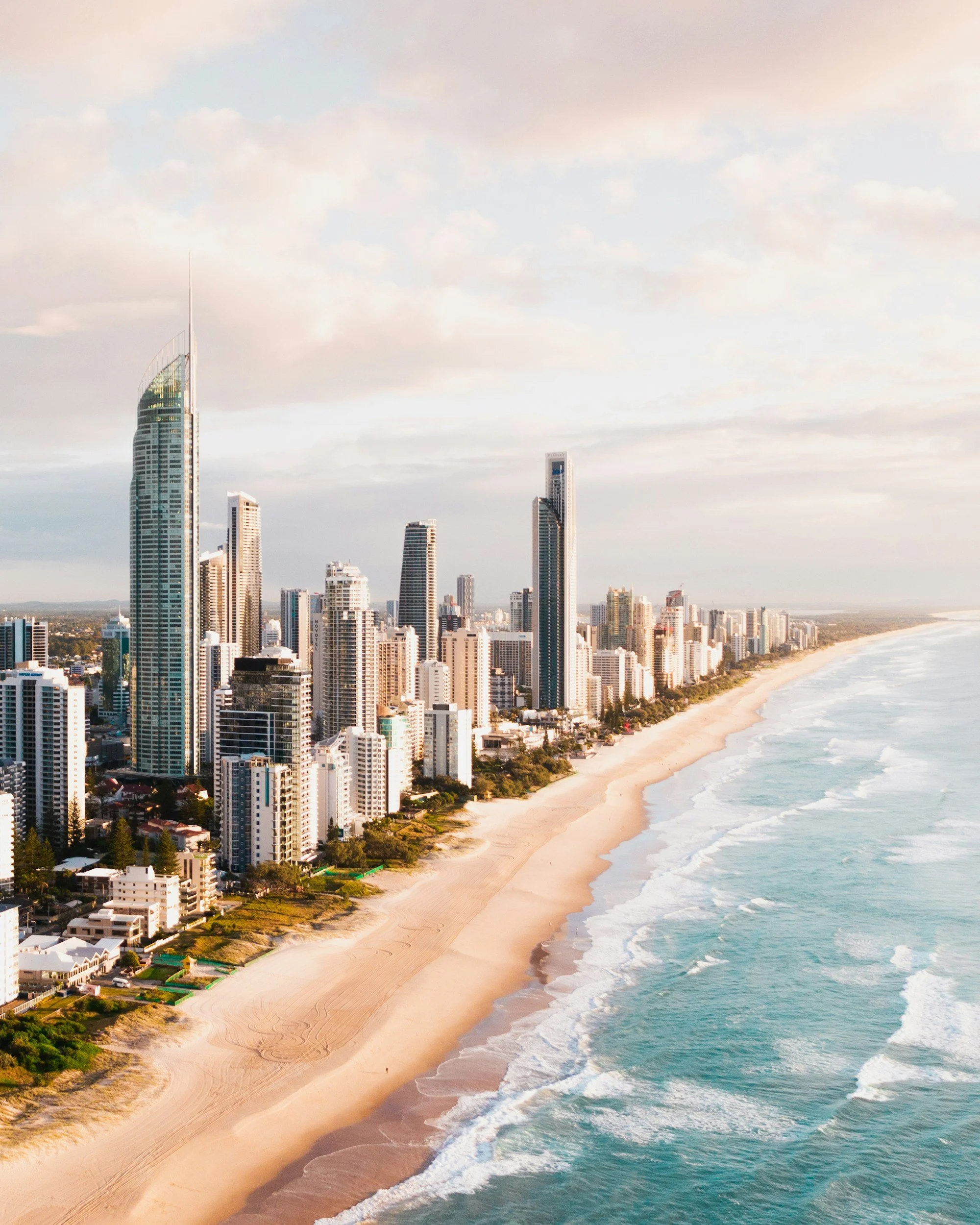 Beach in Gold Coast, Queensland, Australia