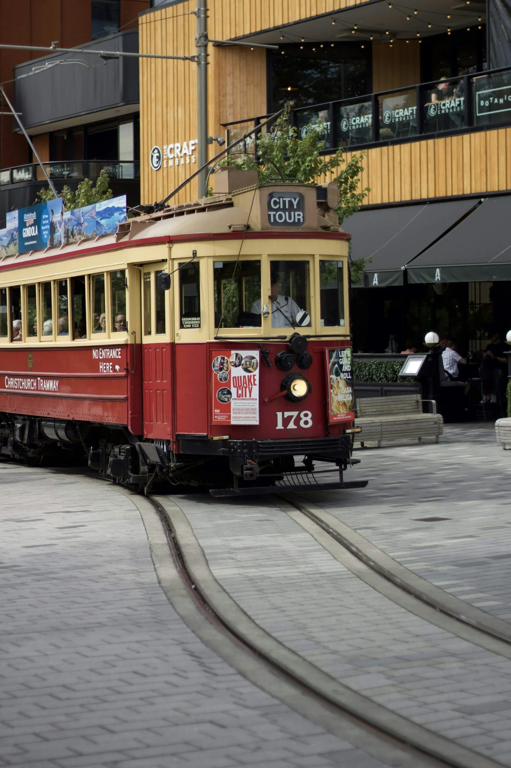 A tram in Christchurch, New Zealand