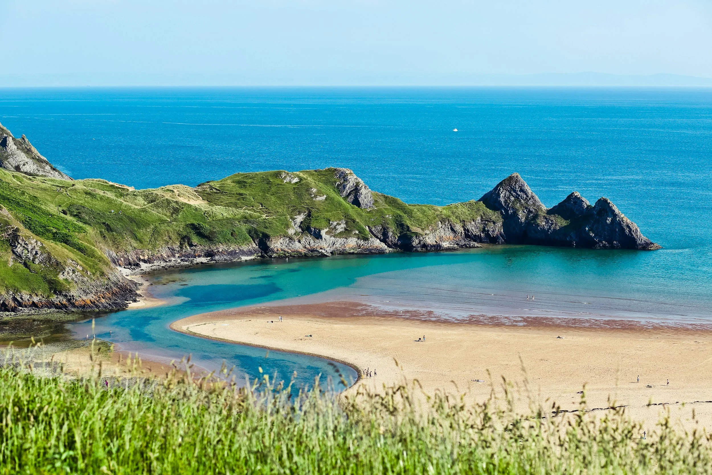 Ocean bay view in Wales, United Kingdom