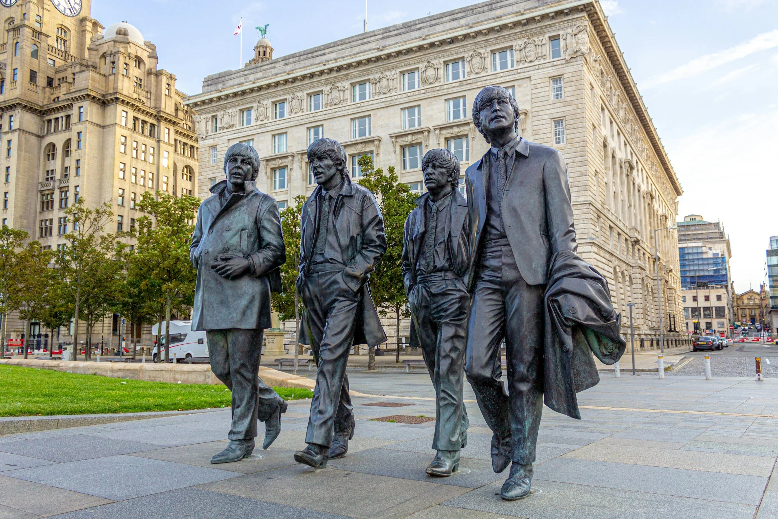 Beatles statue in Liverpool, England
