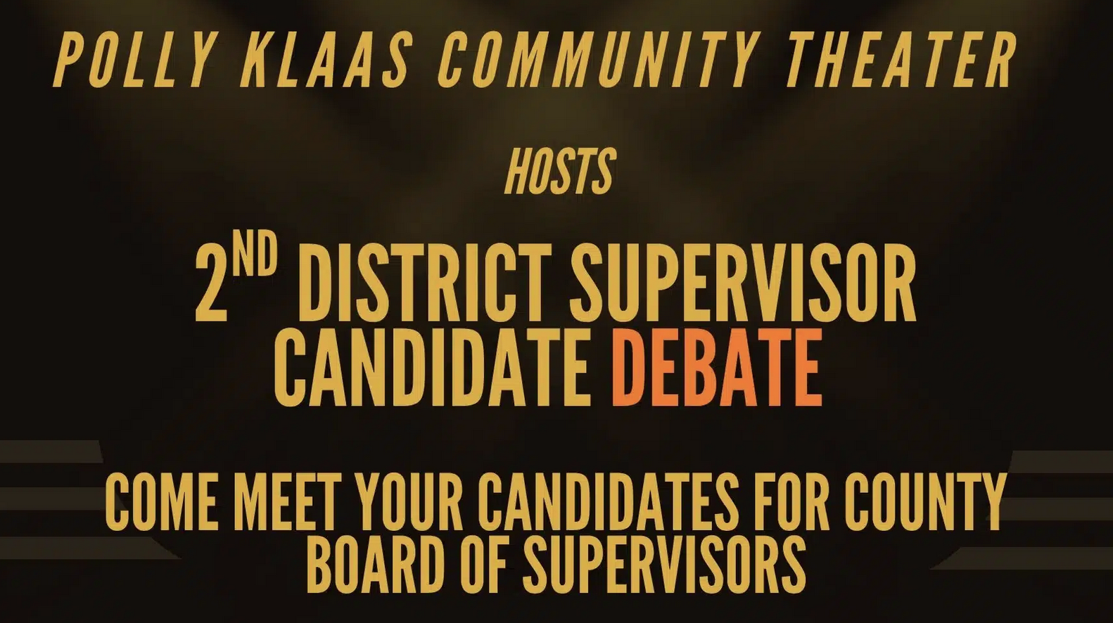 2nd District Supervisor Candidate Debate