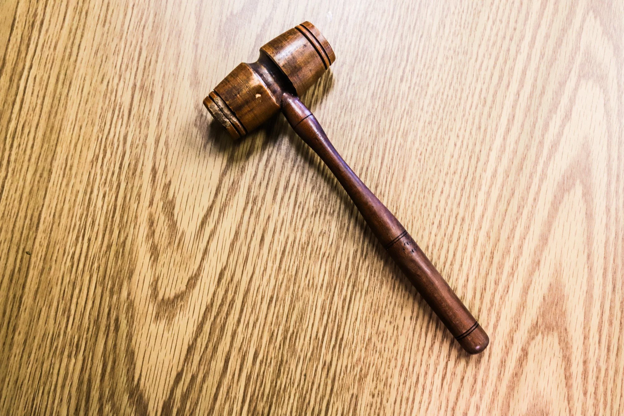 Wooden gavel