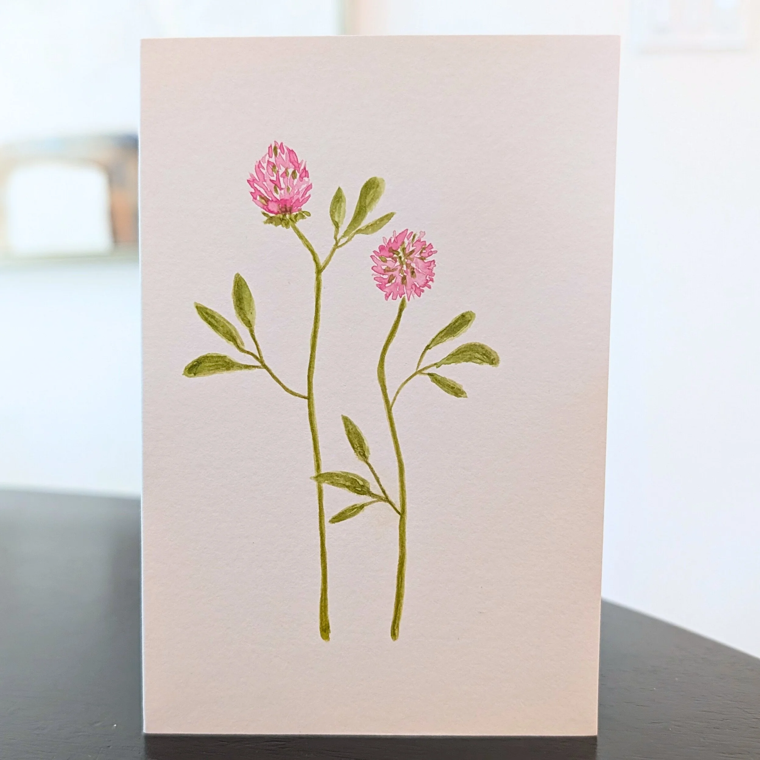 Red Clover No.1 Original Watercolor Painting | 4x6