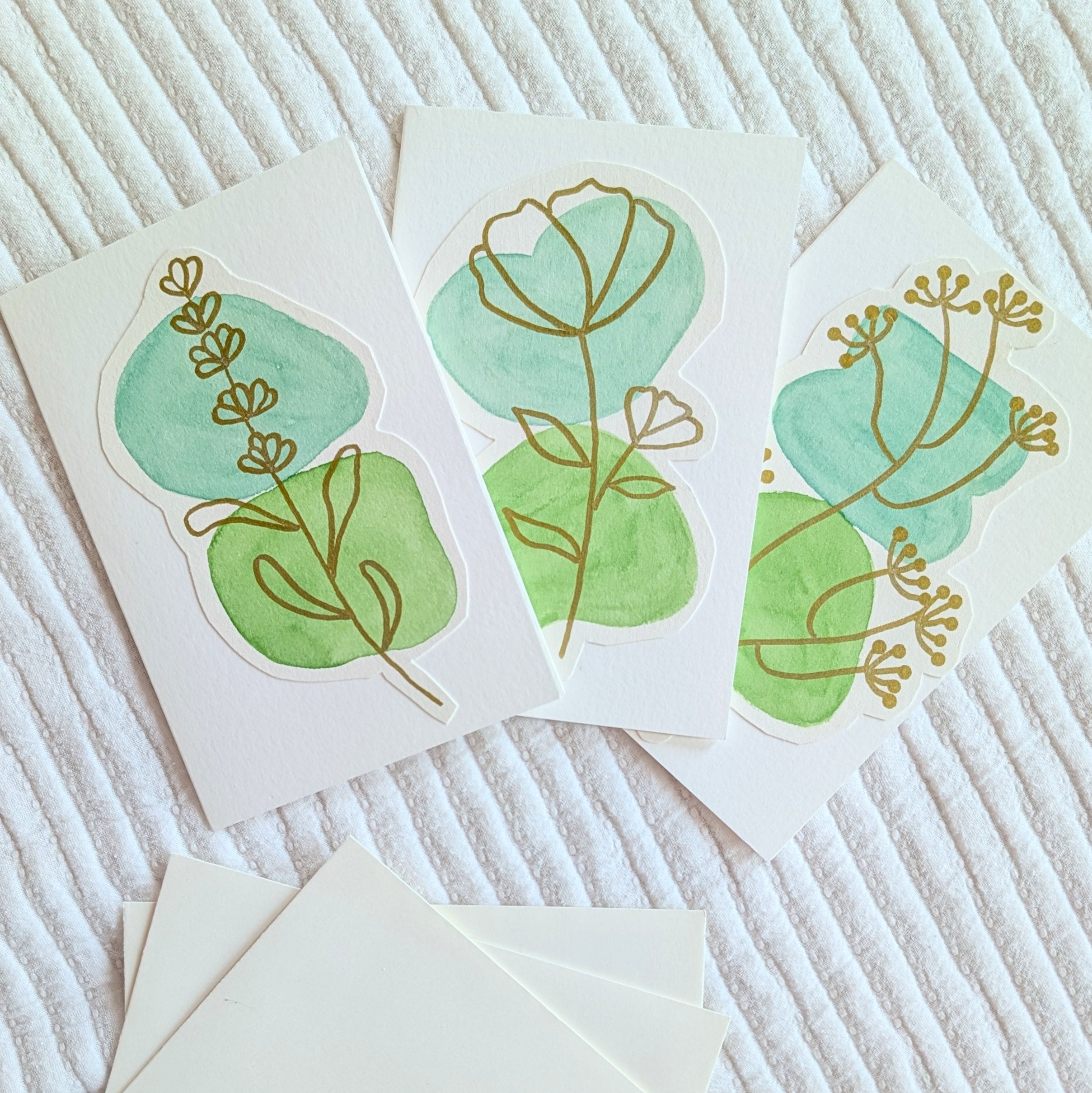 Gilded Bloom | Moss Greeting Card Set