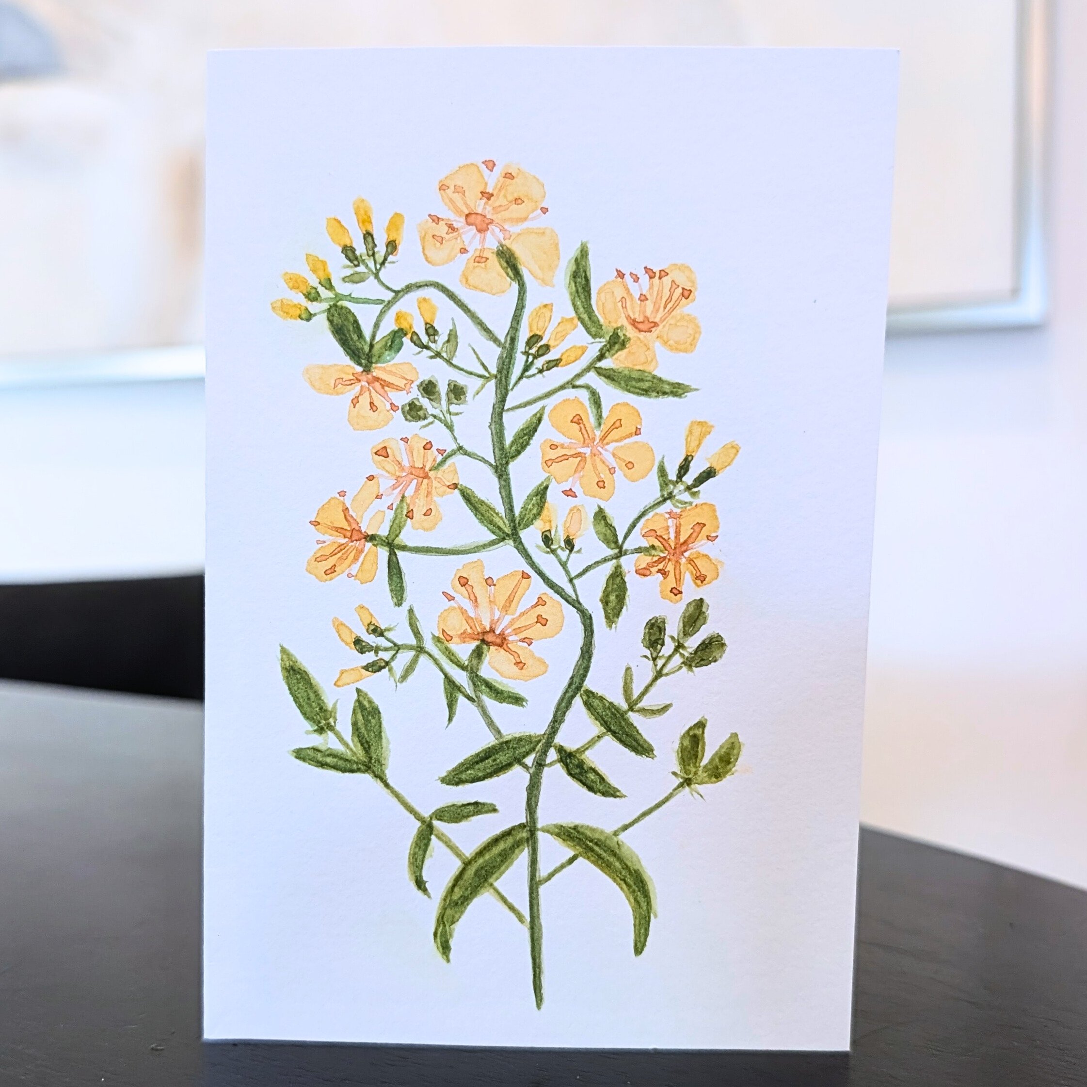 St. John's Wort No.1 Original Watercolor Painting | 4x6
