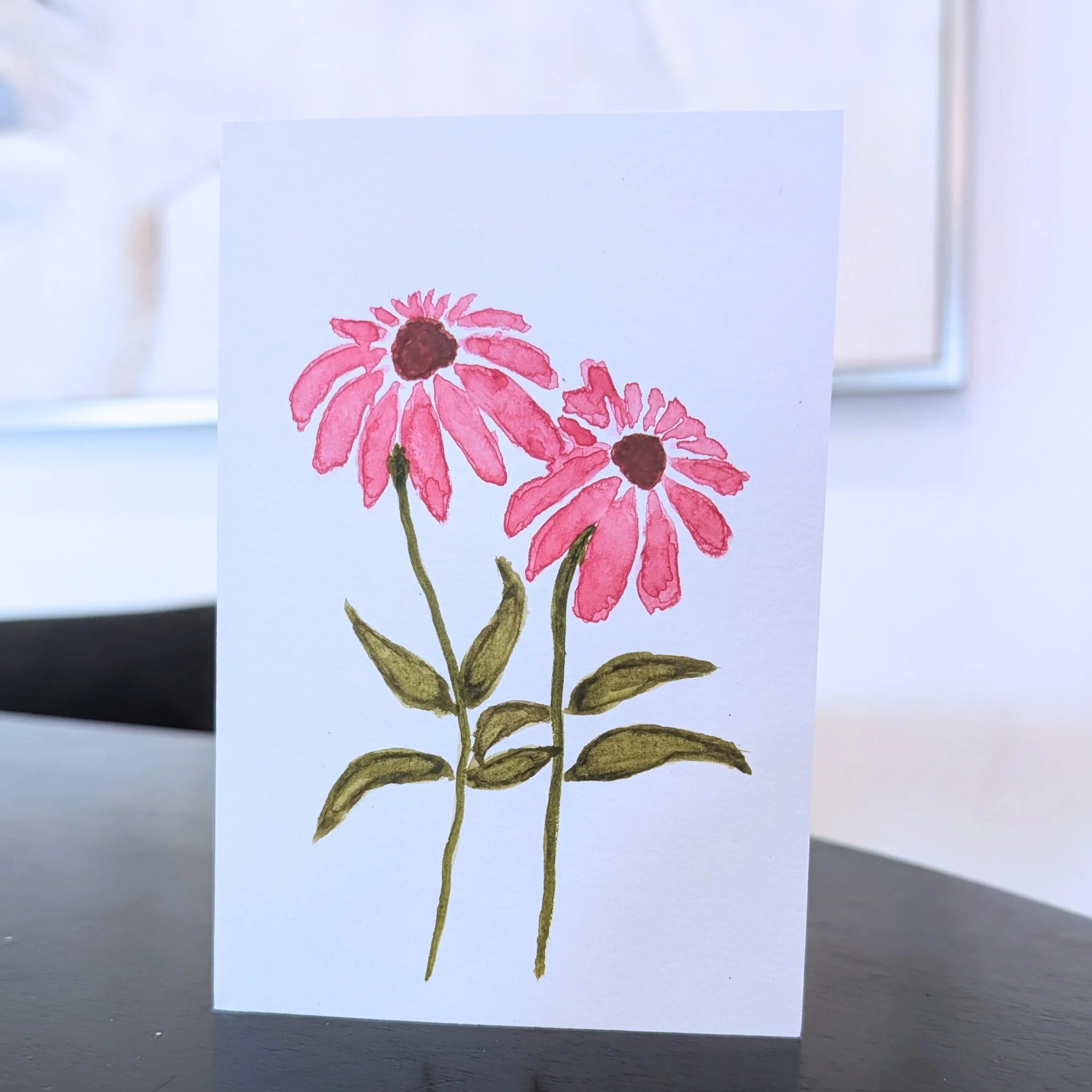 Echinacea No.1 Original Watercolor Painting | 4x6