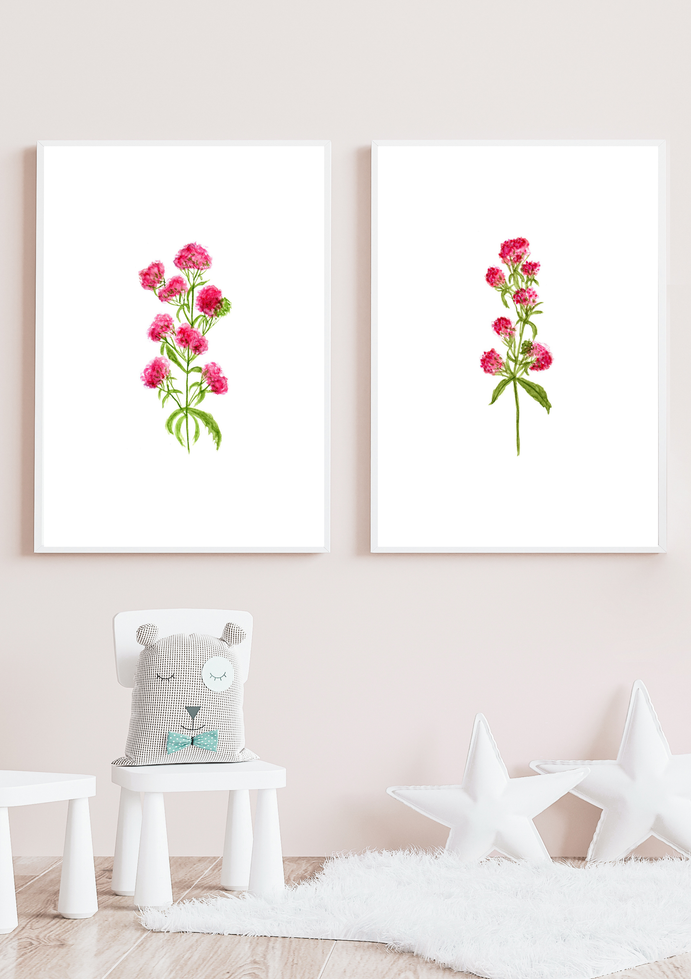 Valerian No.1 Hand-Painted Watercolor Art