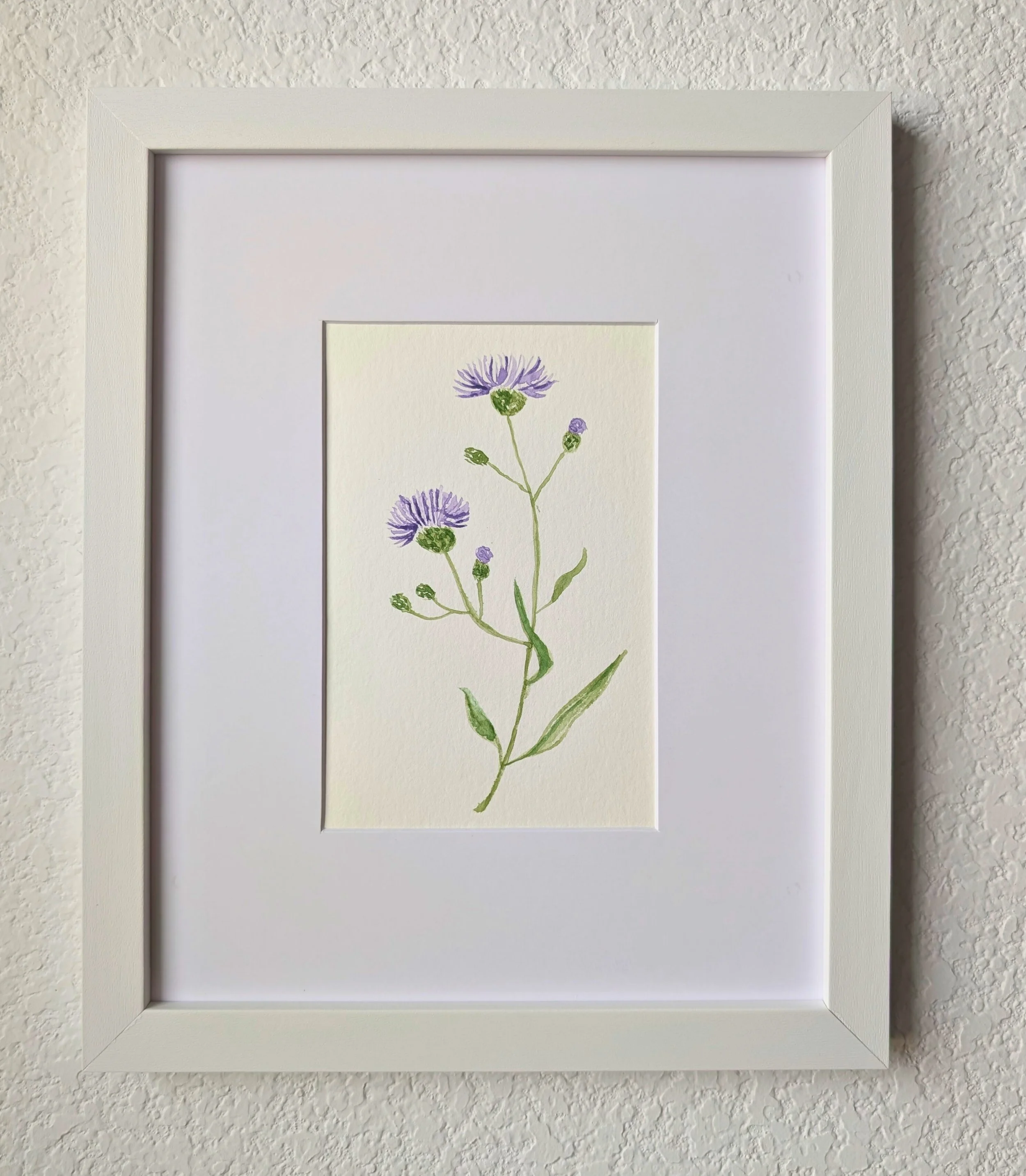 Cornflower No.1 Original Watercolor Painting | 4x5