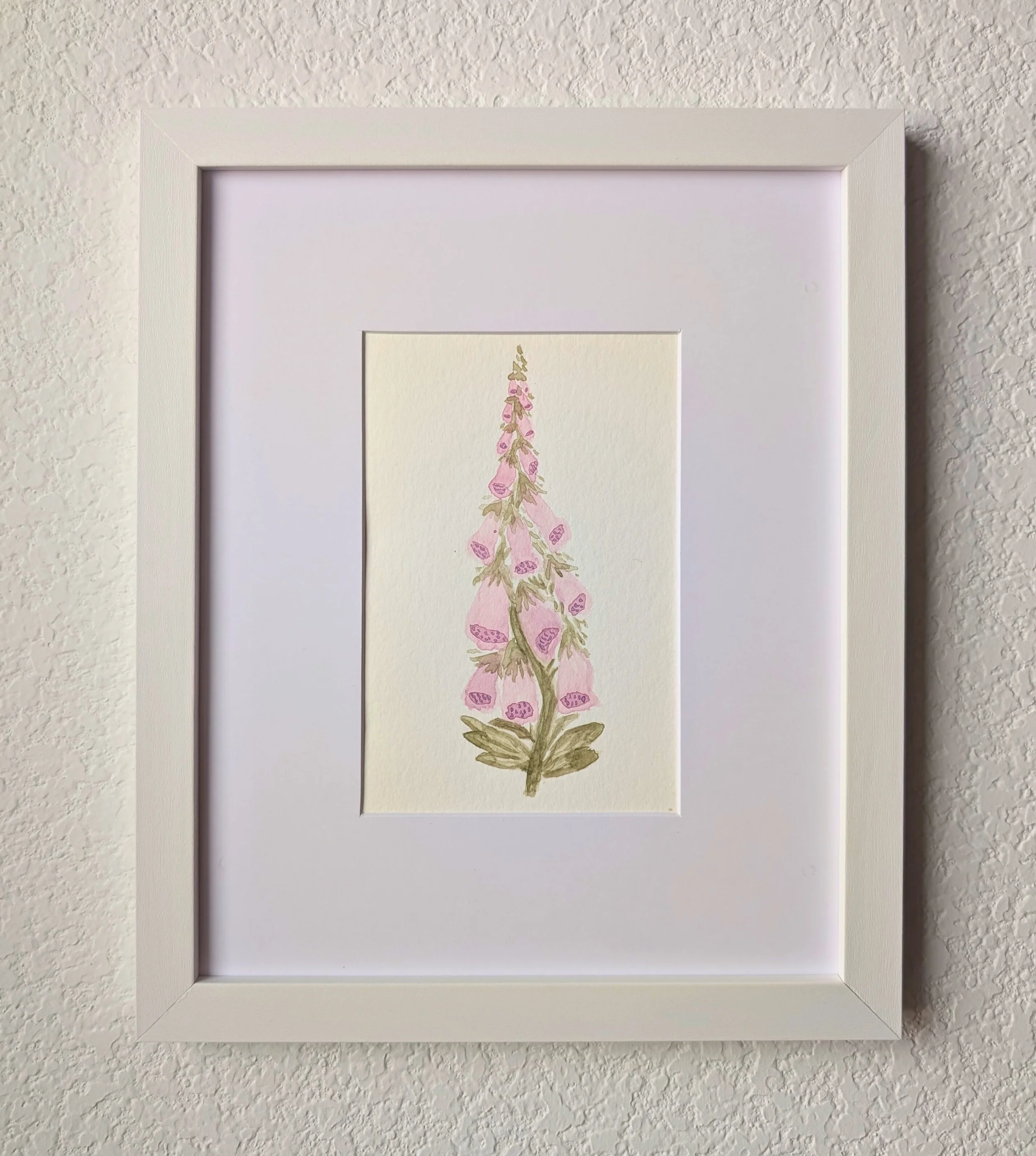 Foxglove No.2 Original Watercolor Painting | 4x6