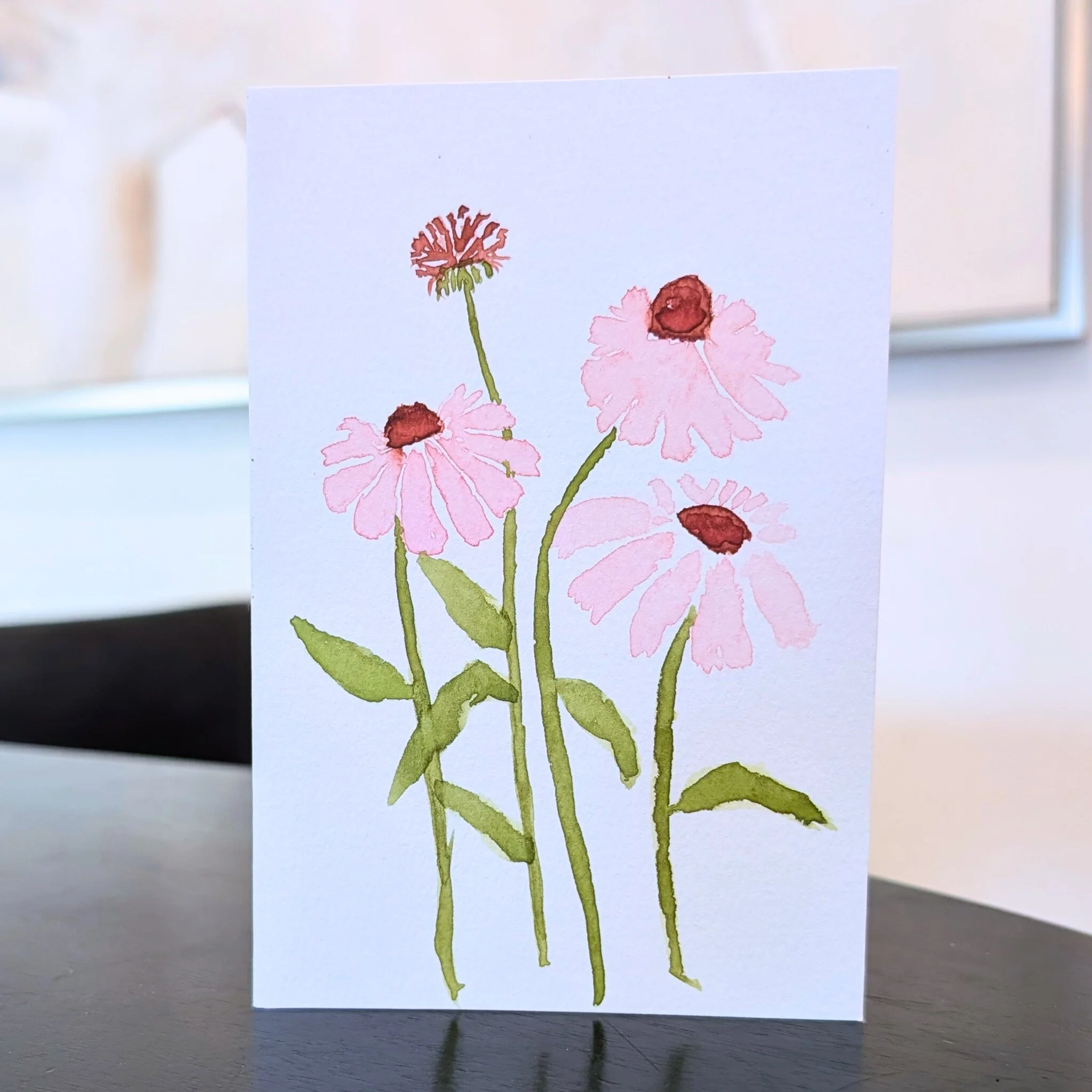 Echinacea No.2 Original Watercolor Painting | 4x6