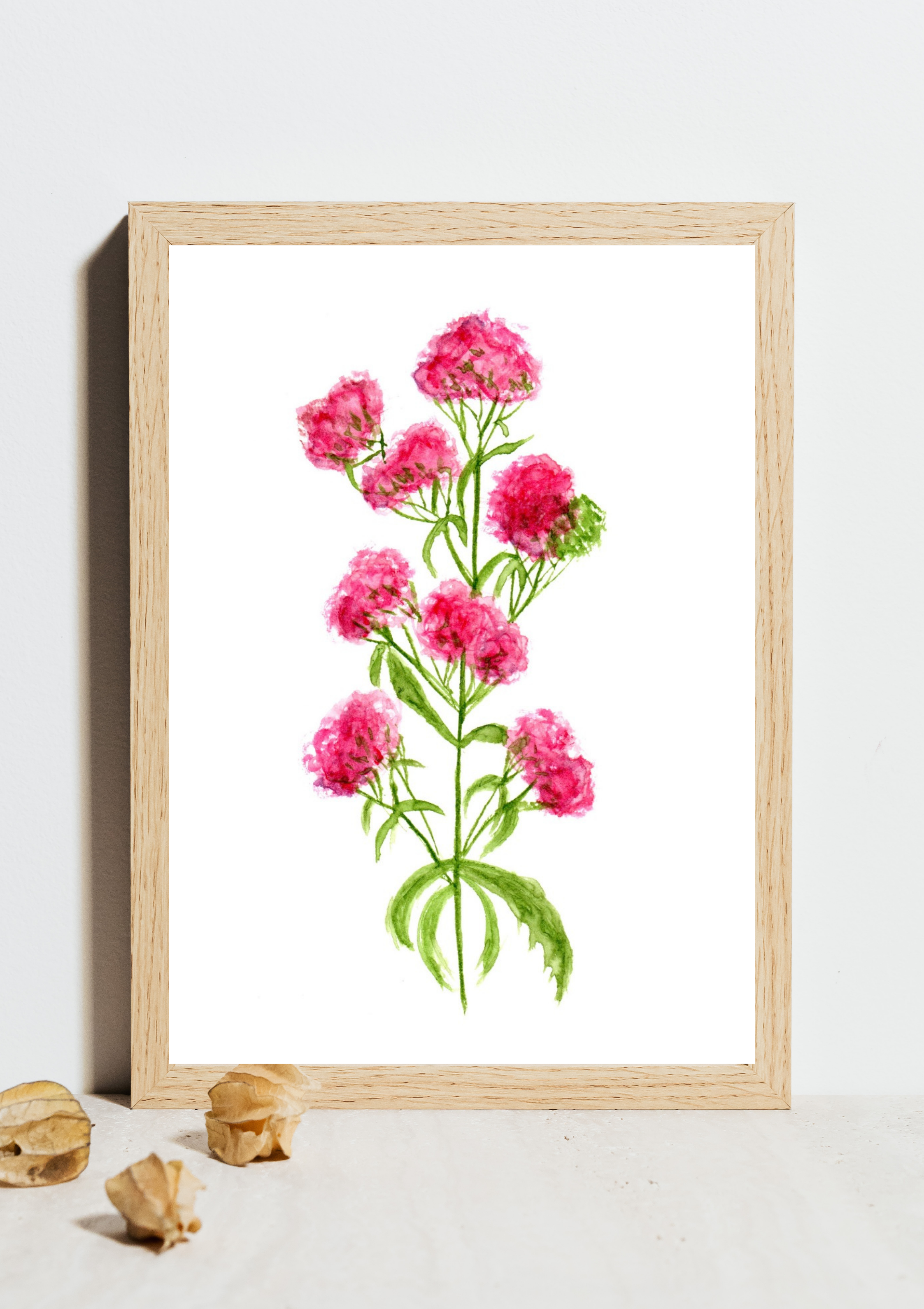 Valerian No.2 Hand-Painted Watercolor Art