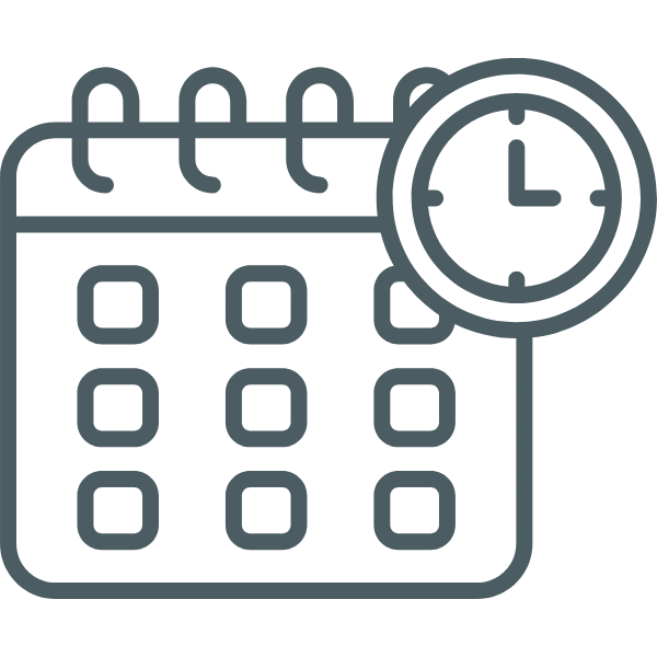 Scheduled timing for house clearout process.