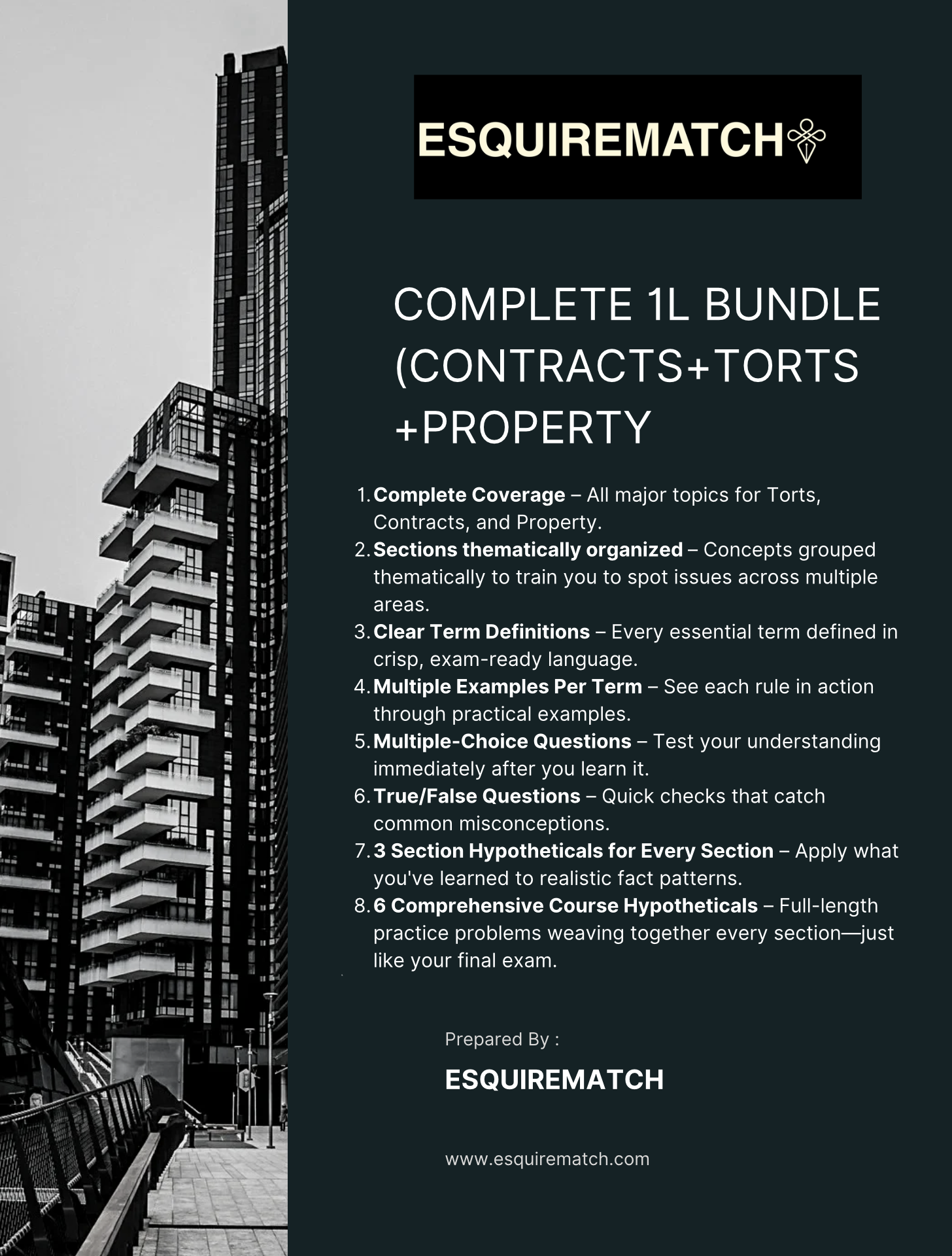 Complete 1L Bundle (Torts + Contracts + Property)