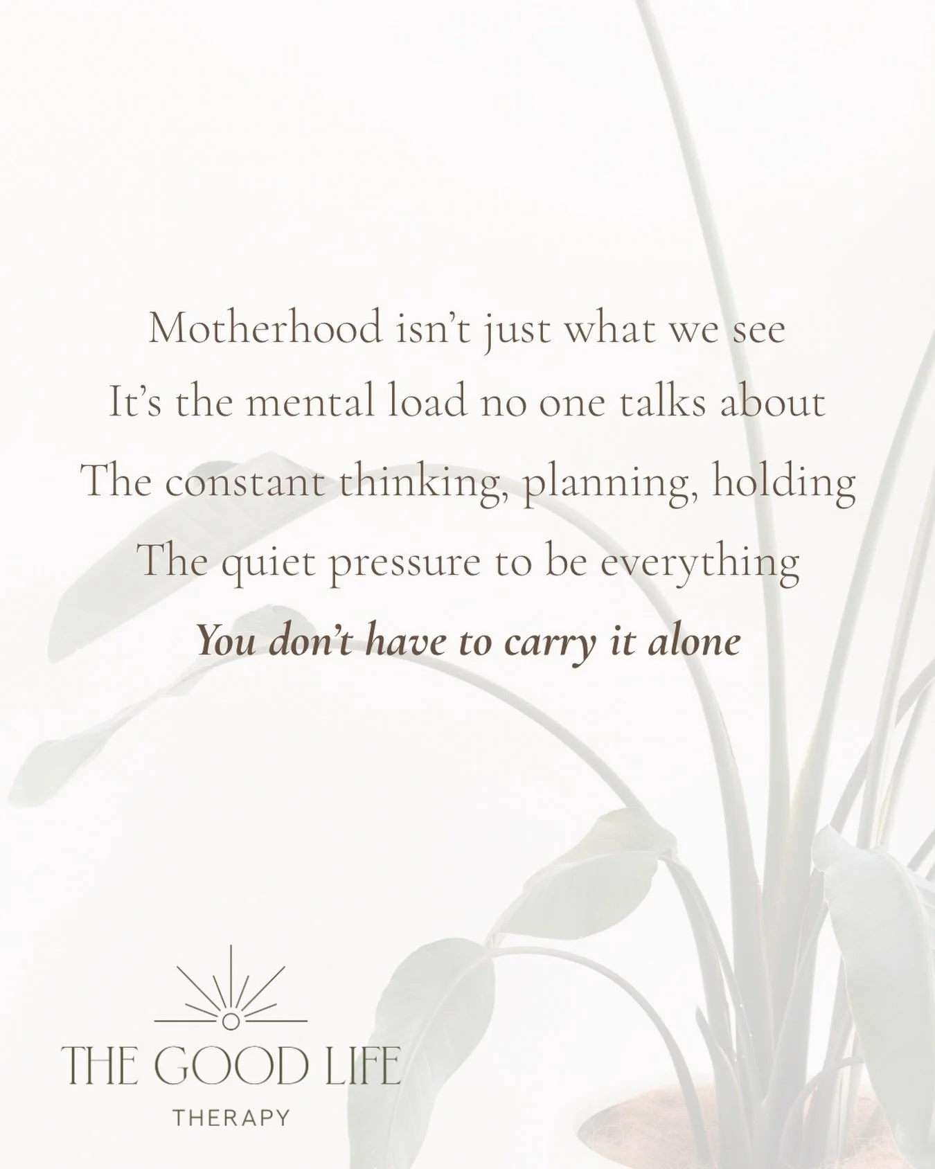 Motherhood is often described as beautiful, and it is

But it can also be invisible, overwhelming, and heavy

The mental load.
The constant thinking.
The feeling of needing to hold everything together.

If this resonates, you are not alone

At times 