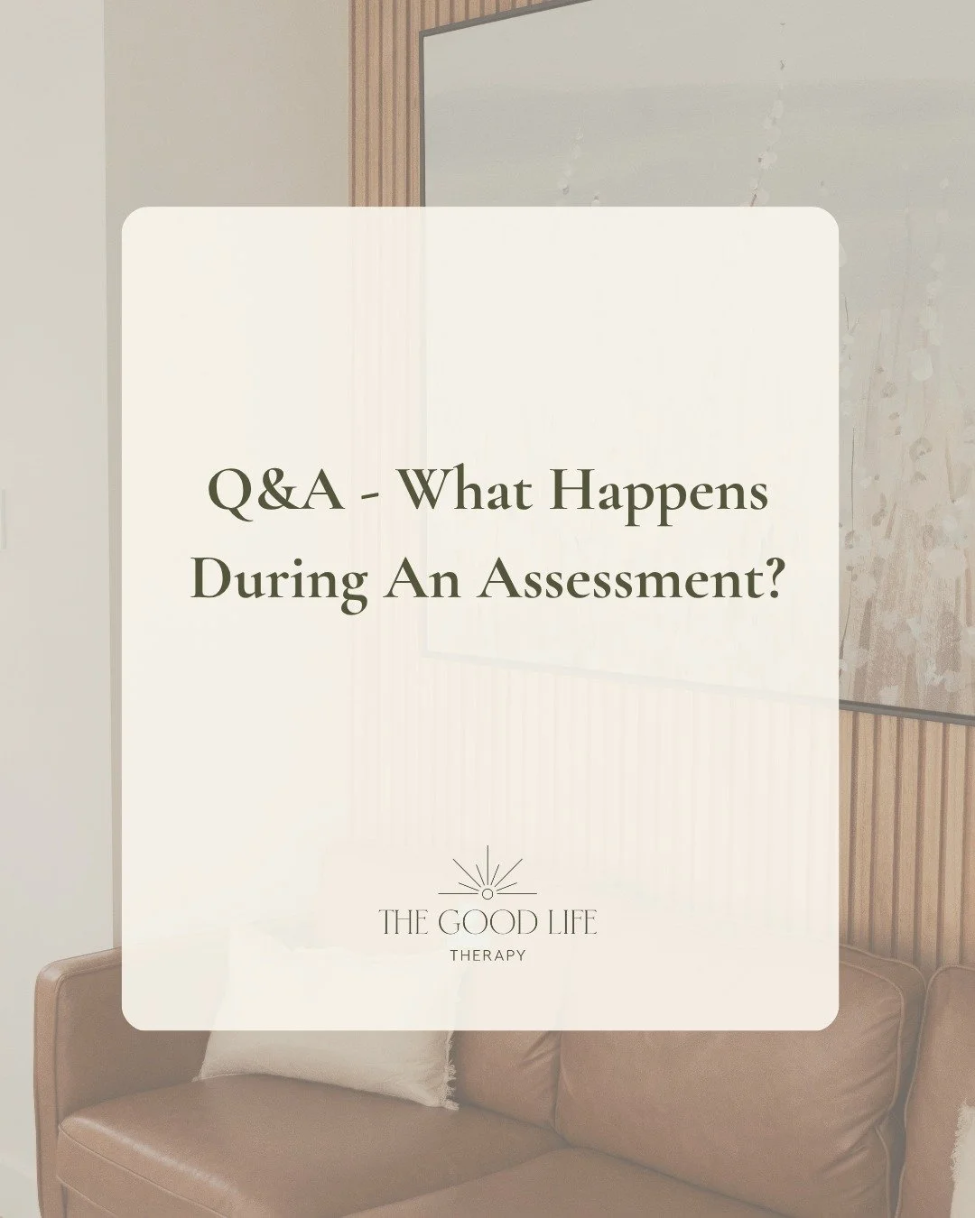 "What happens during an assessment?"

Many people feel nervous before attending an assessment because they aren't sure what to expect

The process begins with understanding the concerns that have led someone to seek an assessment, along wit