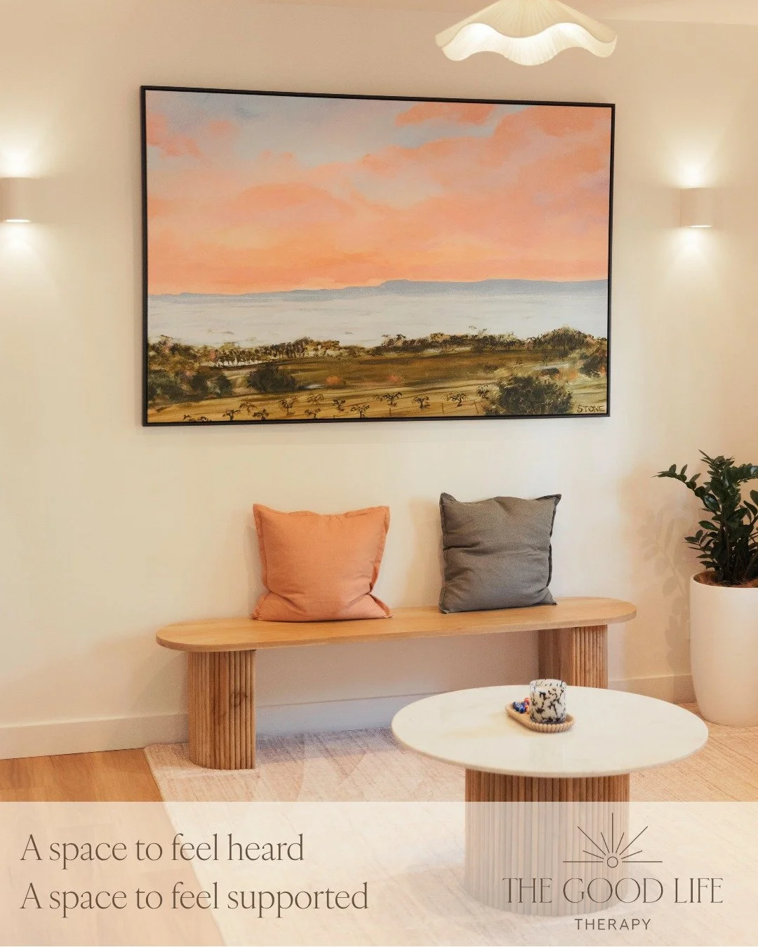 A little corner of The Good Life Therapy 🤍

We&rsquo;ve always wanted our Hawthorne clinic to feel a little different. Warm, calm and welcoming from the moment you walk through the door.

A space for conversations that might feel difficult,
For unde