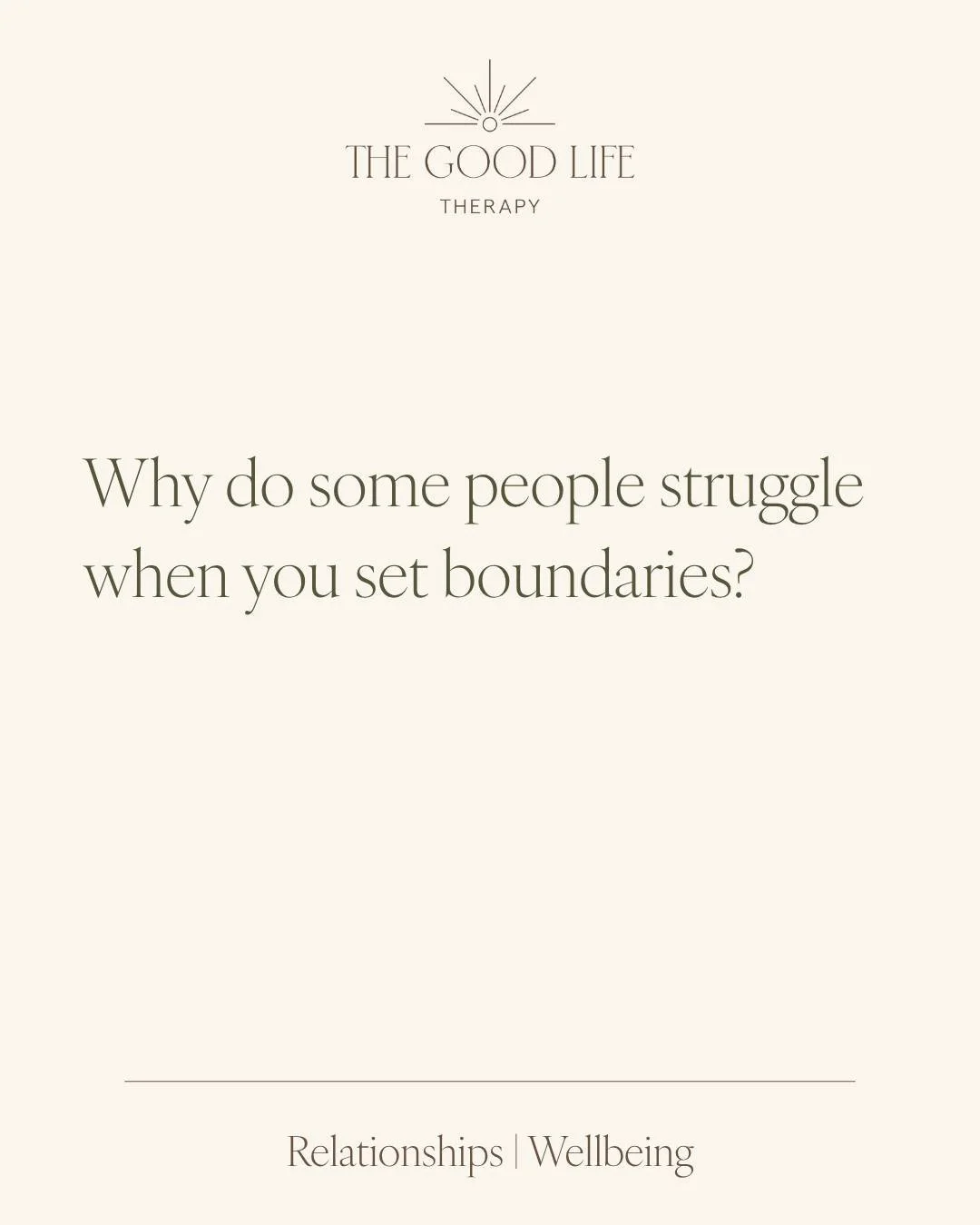 Why do some people struggle when you set boundaries?

Sometimes the hardest part of setting a boundary isn't saying no, it's managing how someone responds.

When we're used to saying yes, being available or putting other people's needs before our own