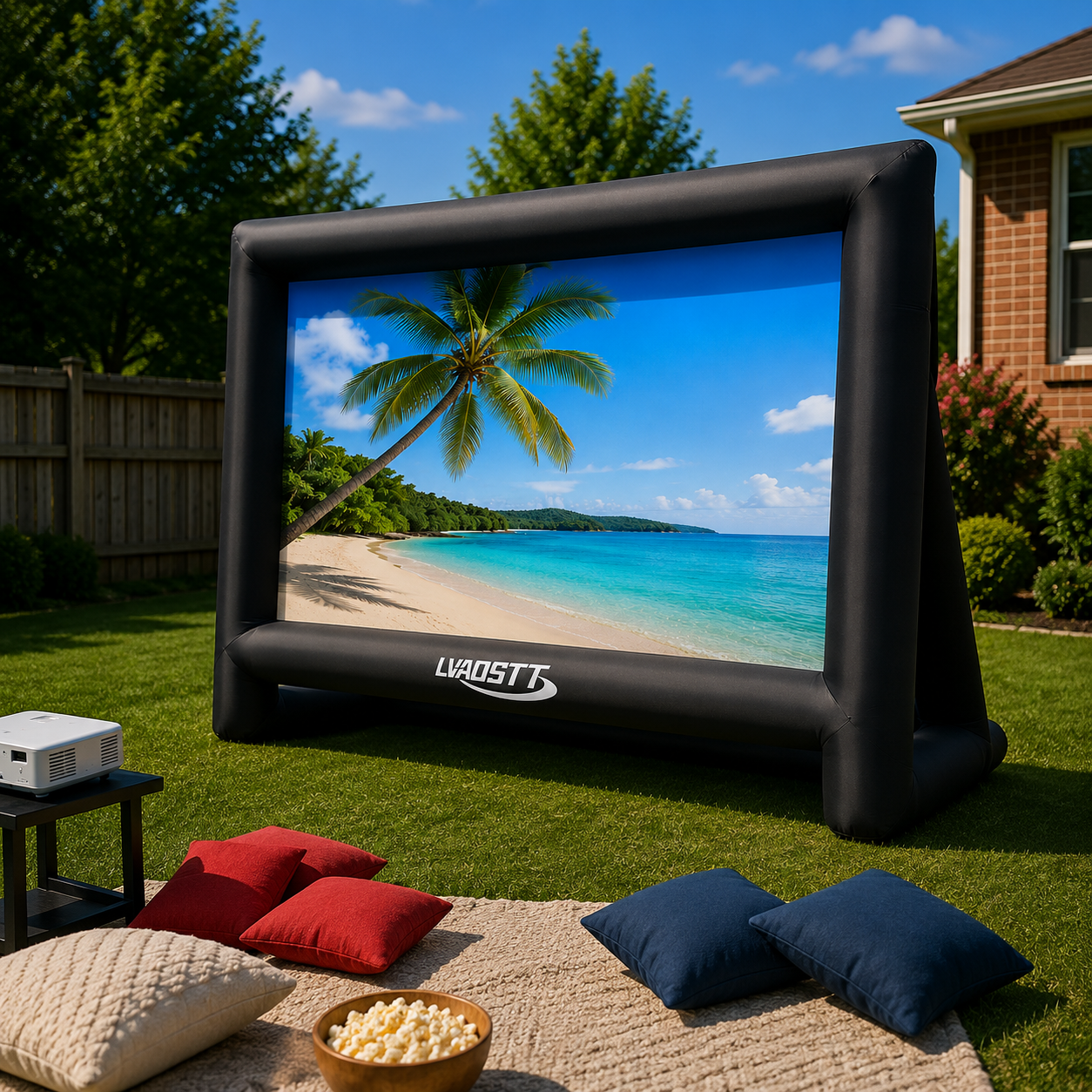Outdoor movie screen rental