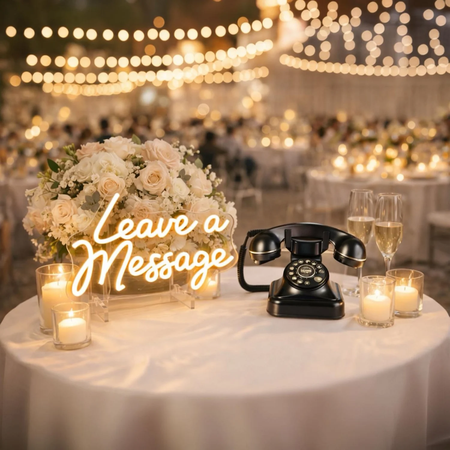 Vintage audio guestbook phone for weddings and events