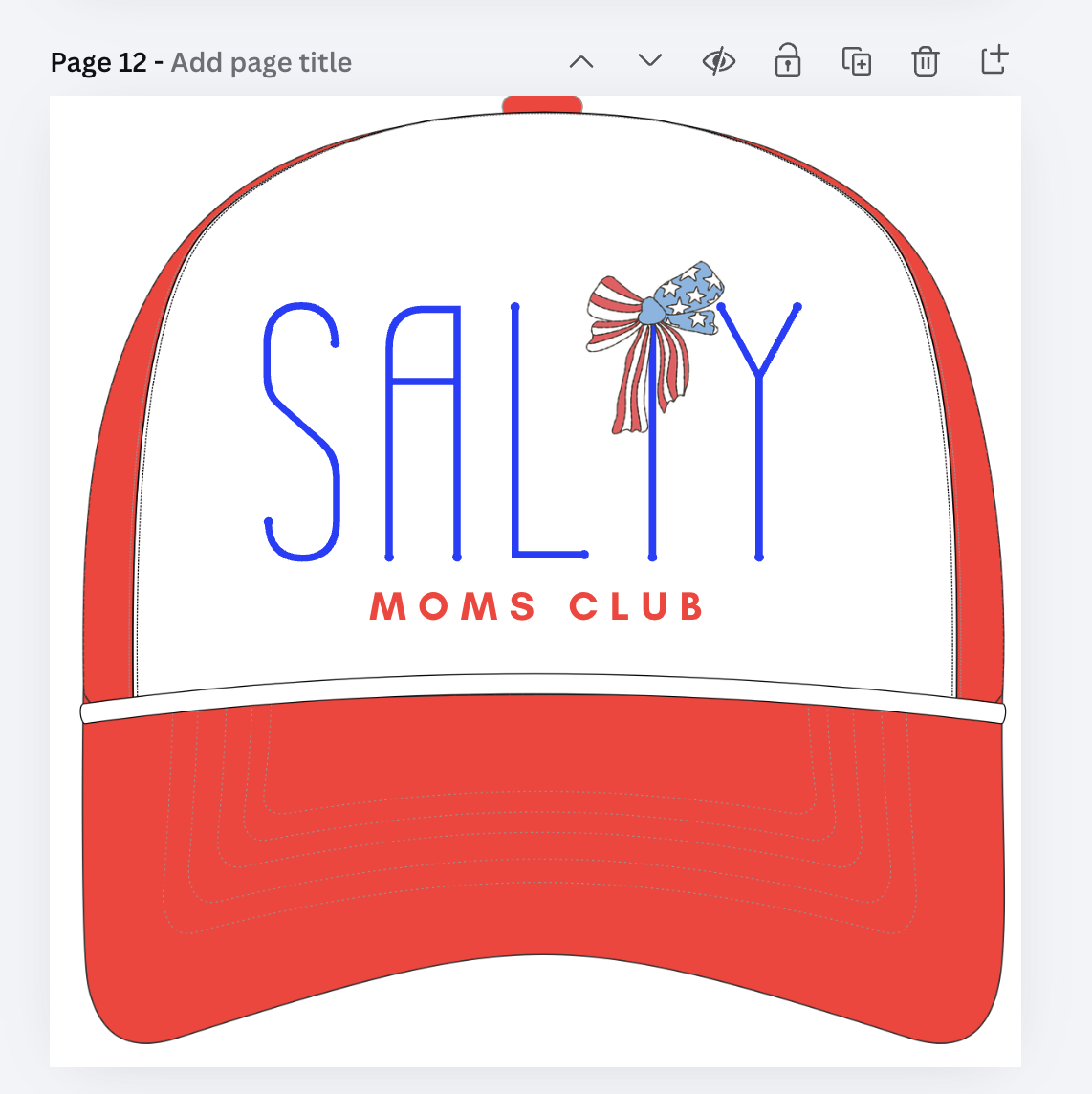 America Salty Moms Club Trucker
