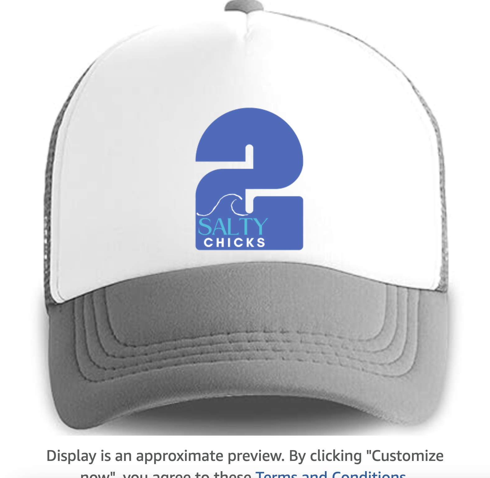 2 SALTY CHICKS TRUCKER (2 HATS)