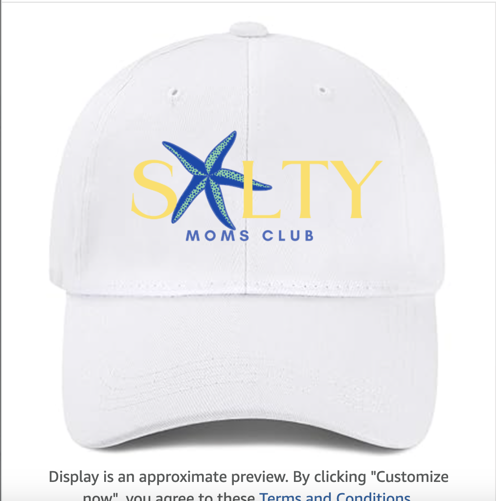 SALTY MOMS CLUB - ALL WHITE HAT