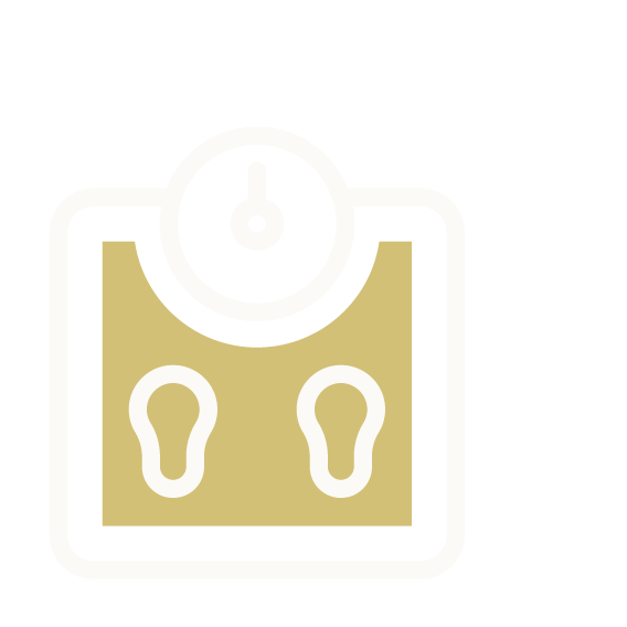 White Scale Transformation Icon