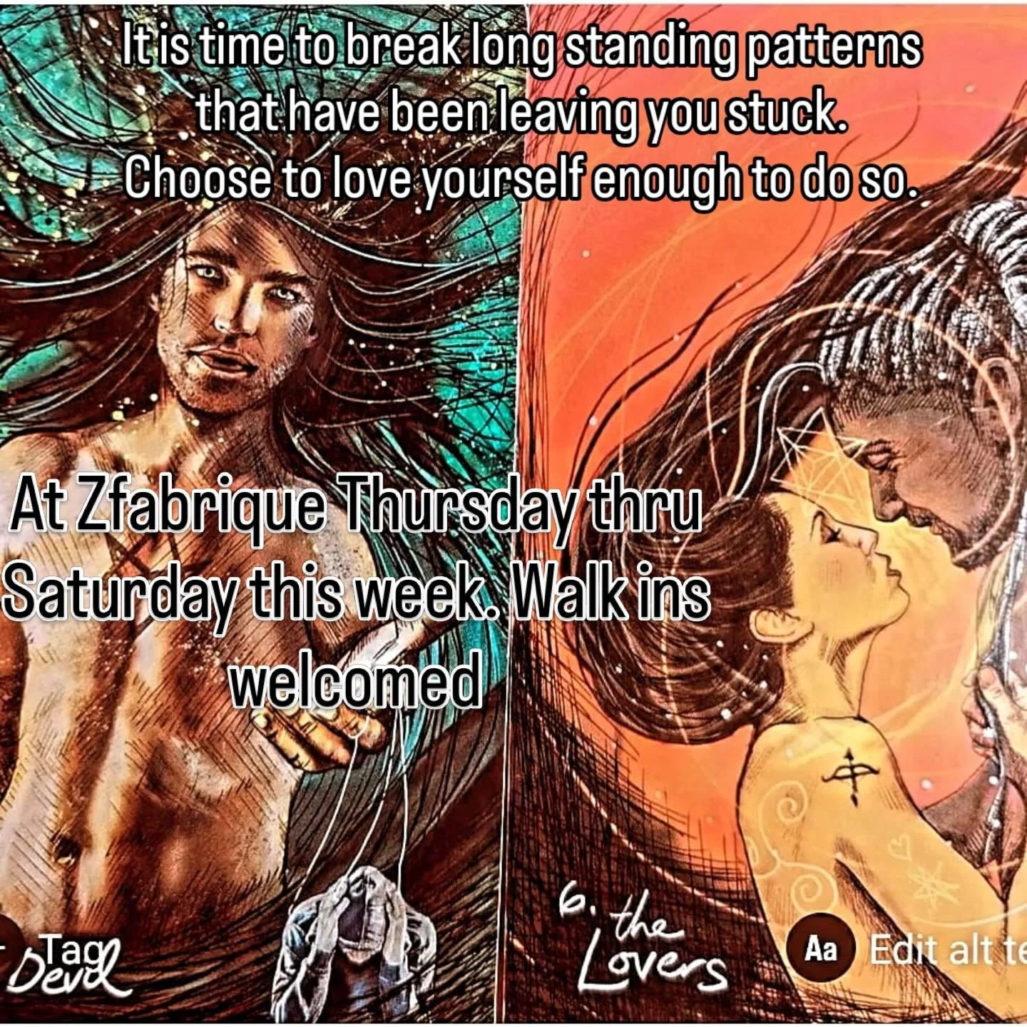 I will be at Zfabrique Thursday through Saturday. Today let&rsquo;s look at where we are stuck in patterns that are making us puppets in our own life. Whether it is drugs, alcohol, sex or excessive paralysing worry it is time to break the chains. Lov