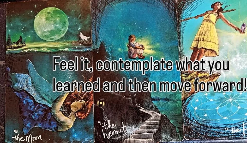 Whether we want to admit it or not the moon does affect our lives and our emotions. It is time to quiet your mind and climb the metaphorical mountain to our inner guide, the Hermit. What wisdom and healing does he have to offer for the last few days 