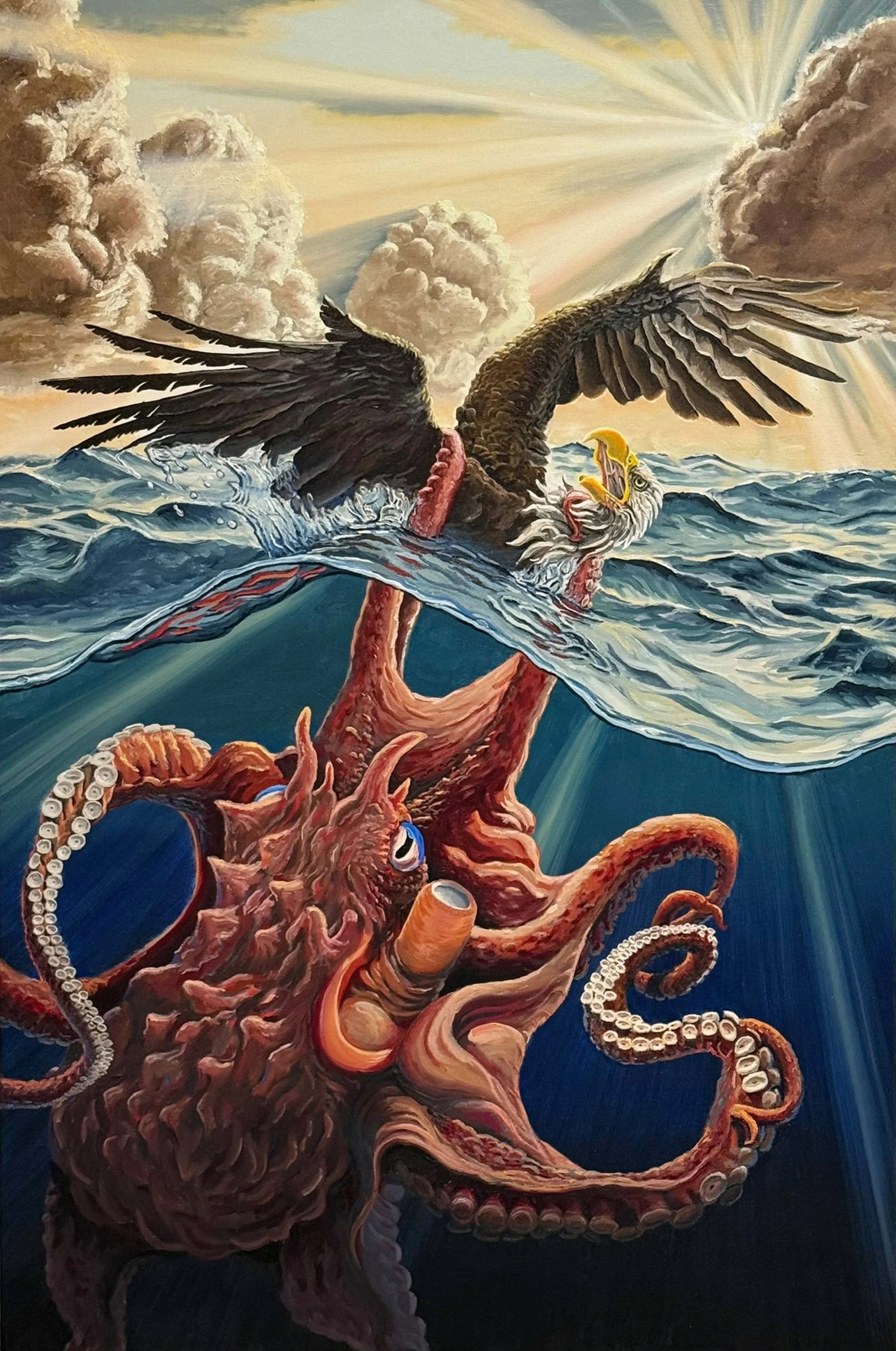 "The Battle" 2026, Oil on Canvas, 4 x 6 feet
