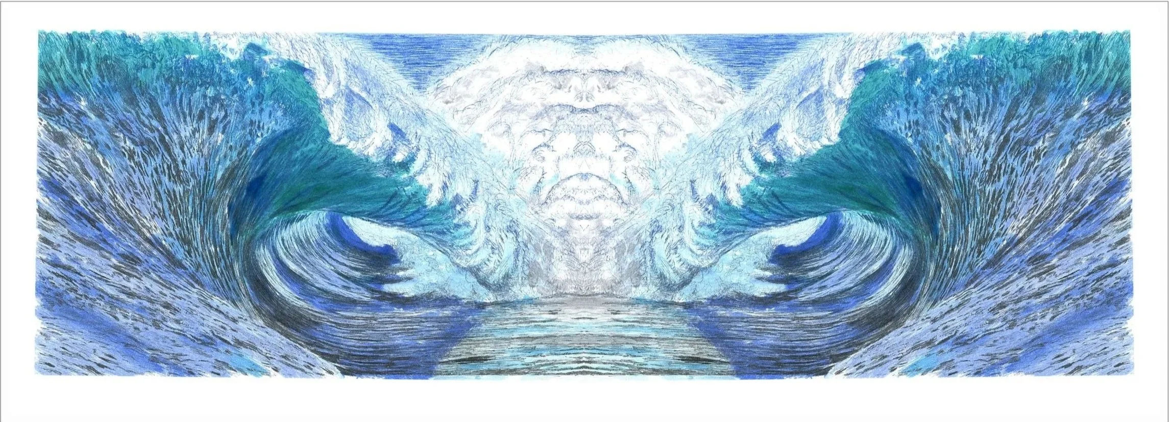 "Dragon" 2025, Digital Composite, 8 x 24 inches