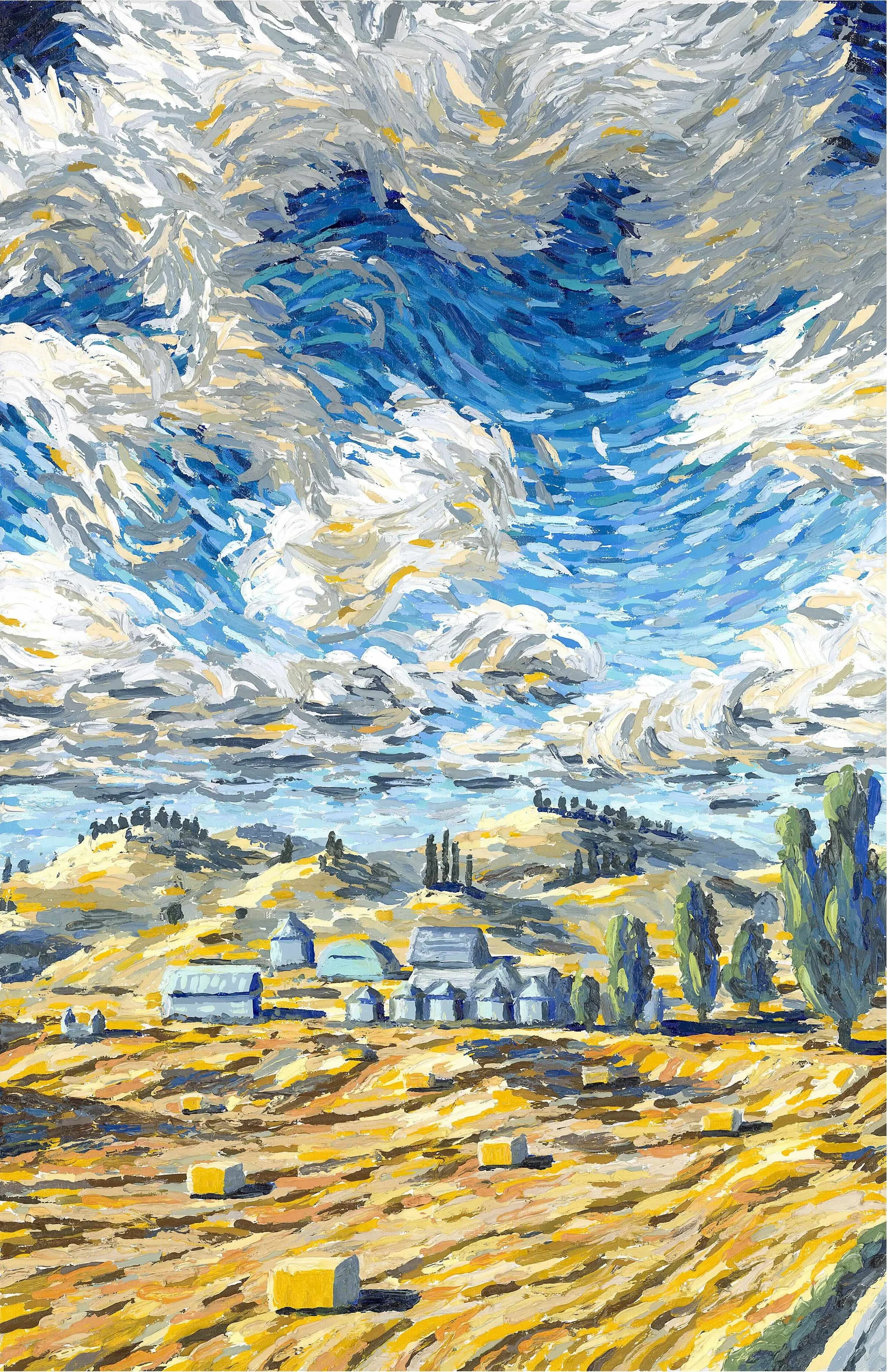 "Montague's Harvest" 2025, Oil on Canvas, 2 x 3 feet