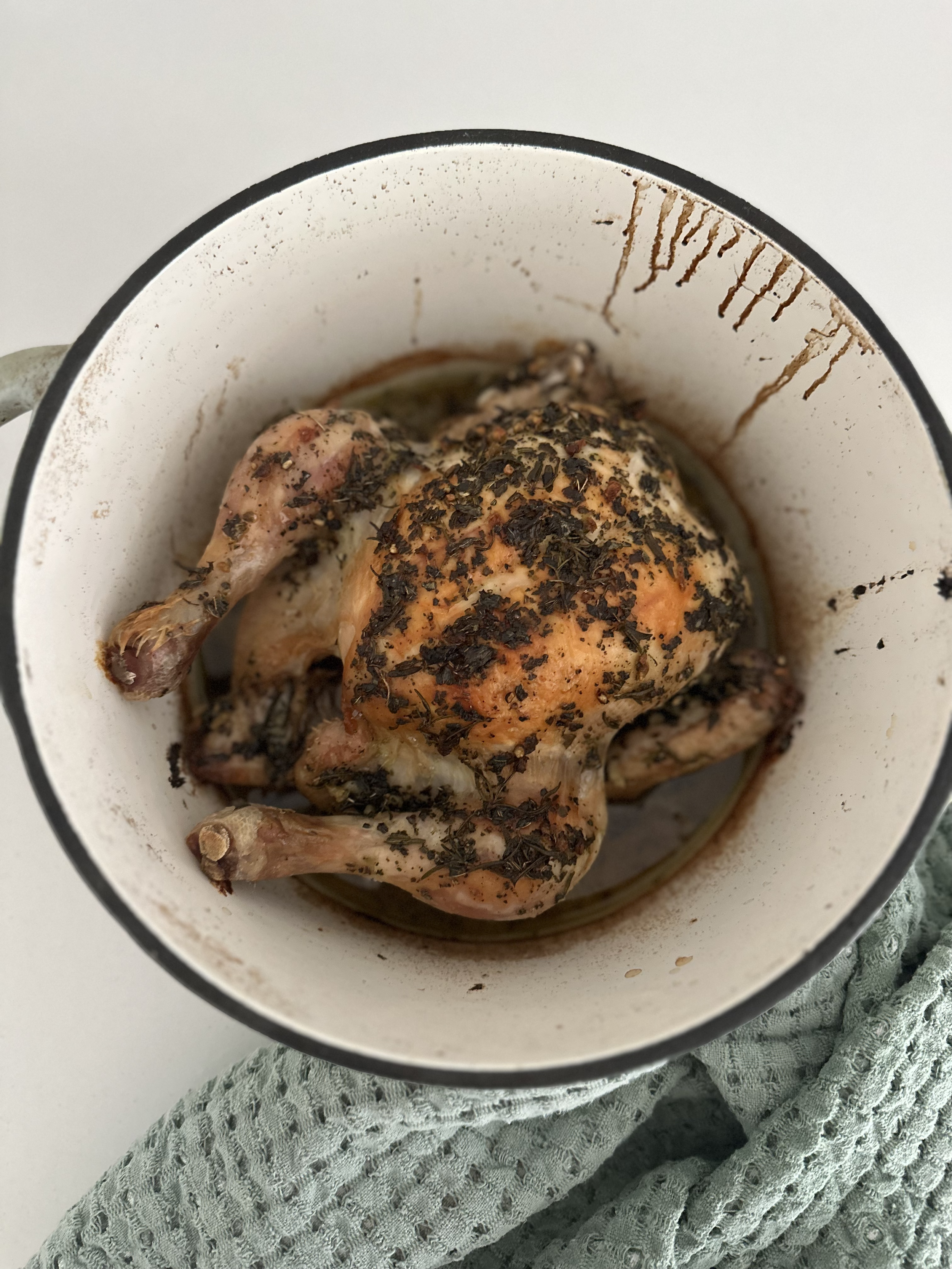 Italian Herb Butter Roast Chicken